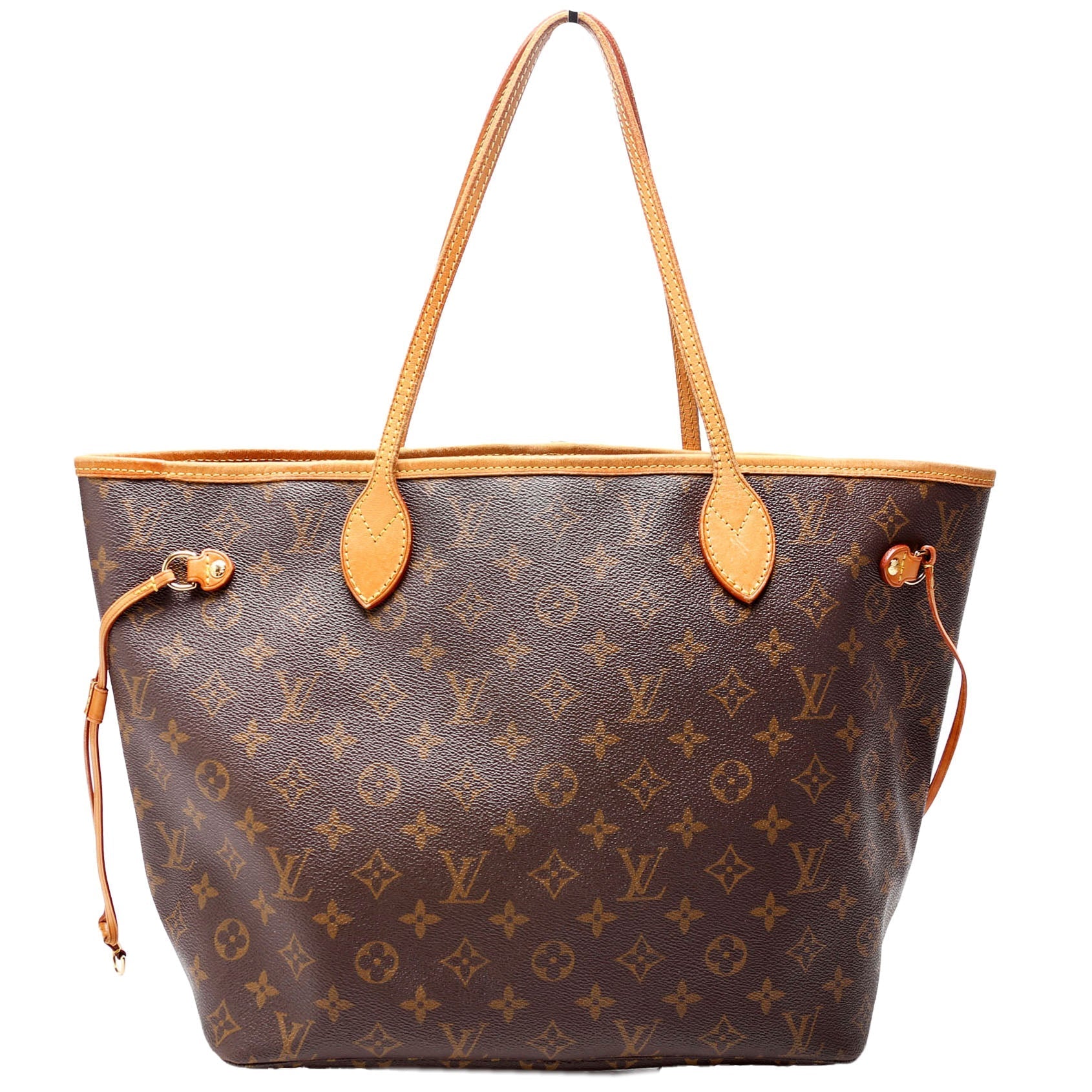 Louis Vuitton Neverfull MM Monogram Beige Tote Bag Beige 2