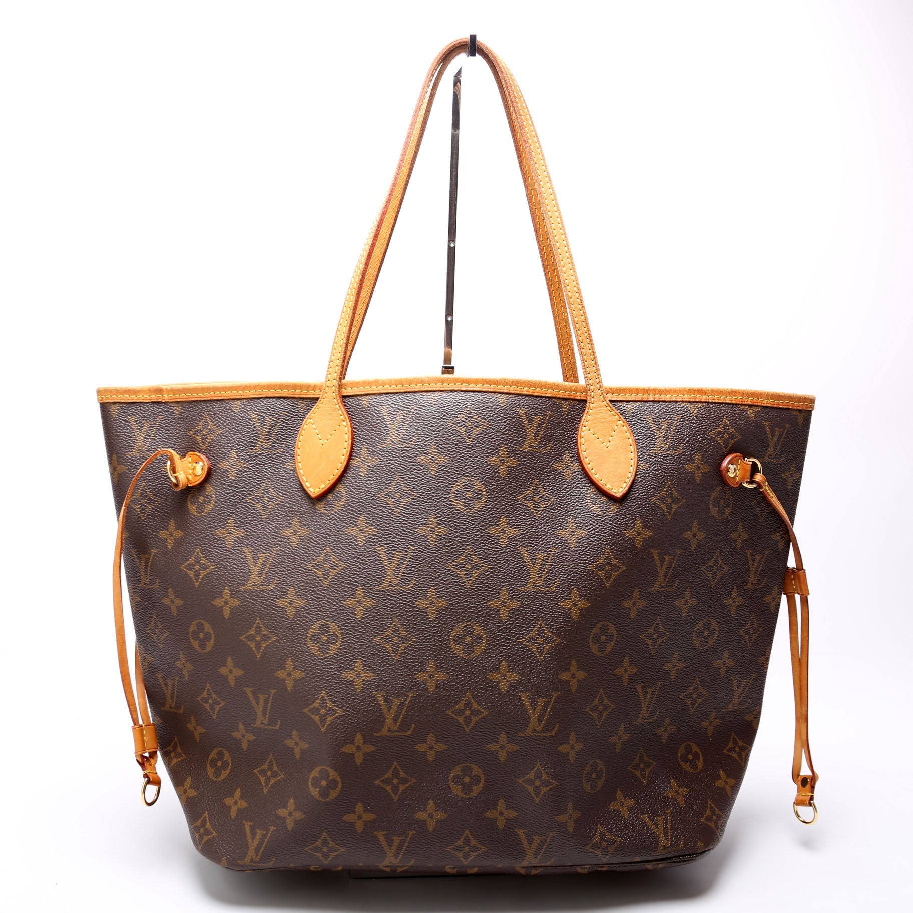 Louis Vuitton Neverfull MM Monogram Beige Tote Bag Beige 2
