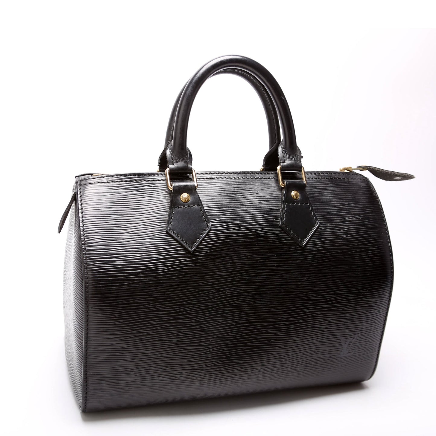 Louis Vuitton Speedy 25 Black Epi Handbag Black 1