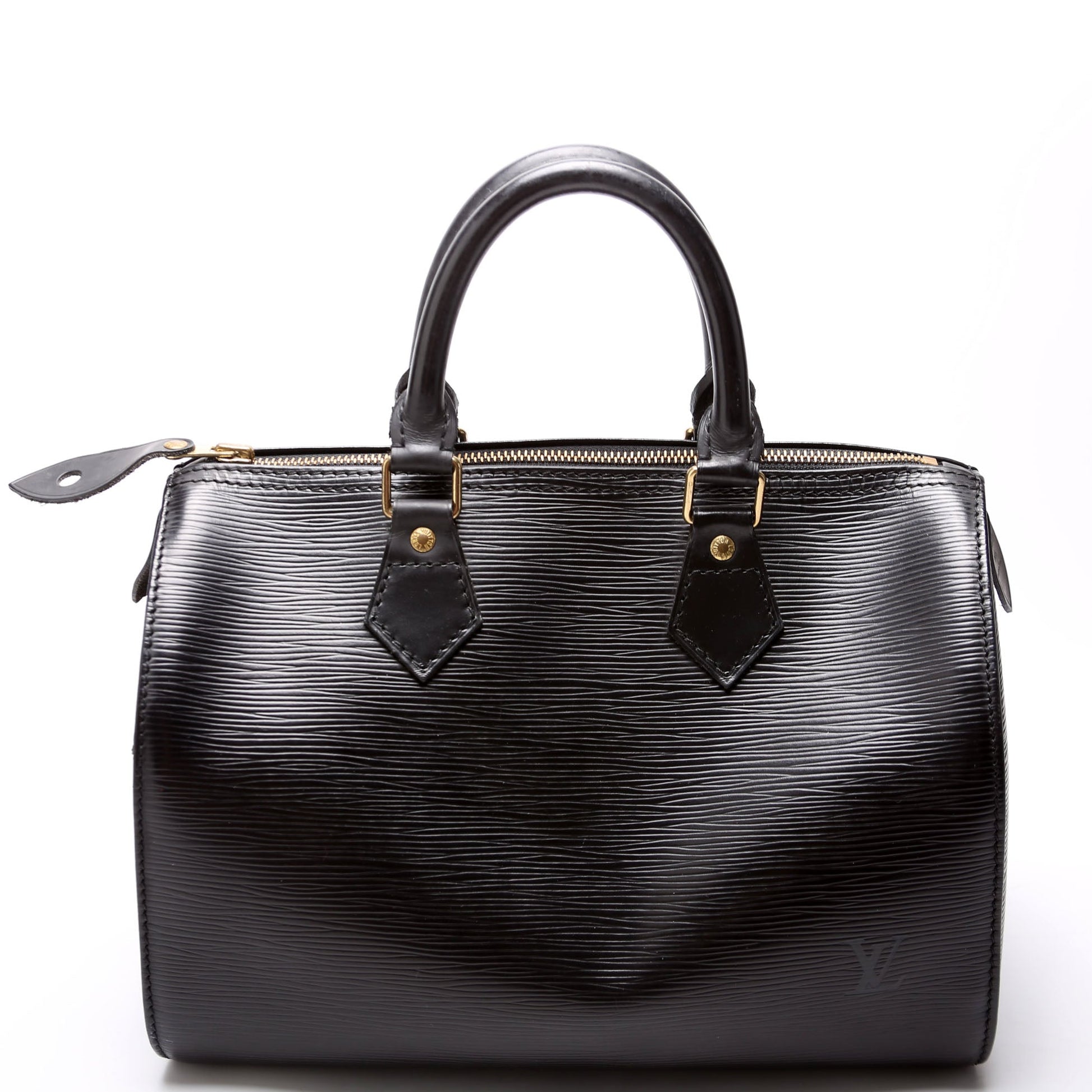 Louis Vuitton Speedy 25 Black Epi Handbag Black 1