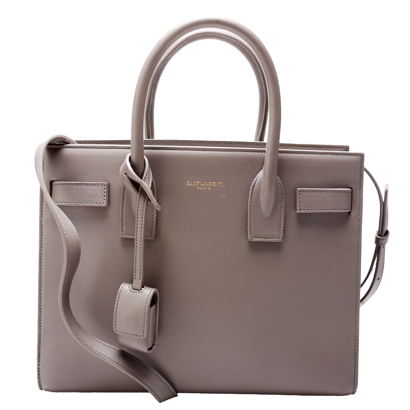 YSL Saint Laurent Saint Laurent Sac De Jour Baby Gray Travel Bag