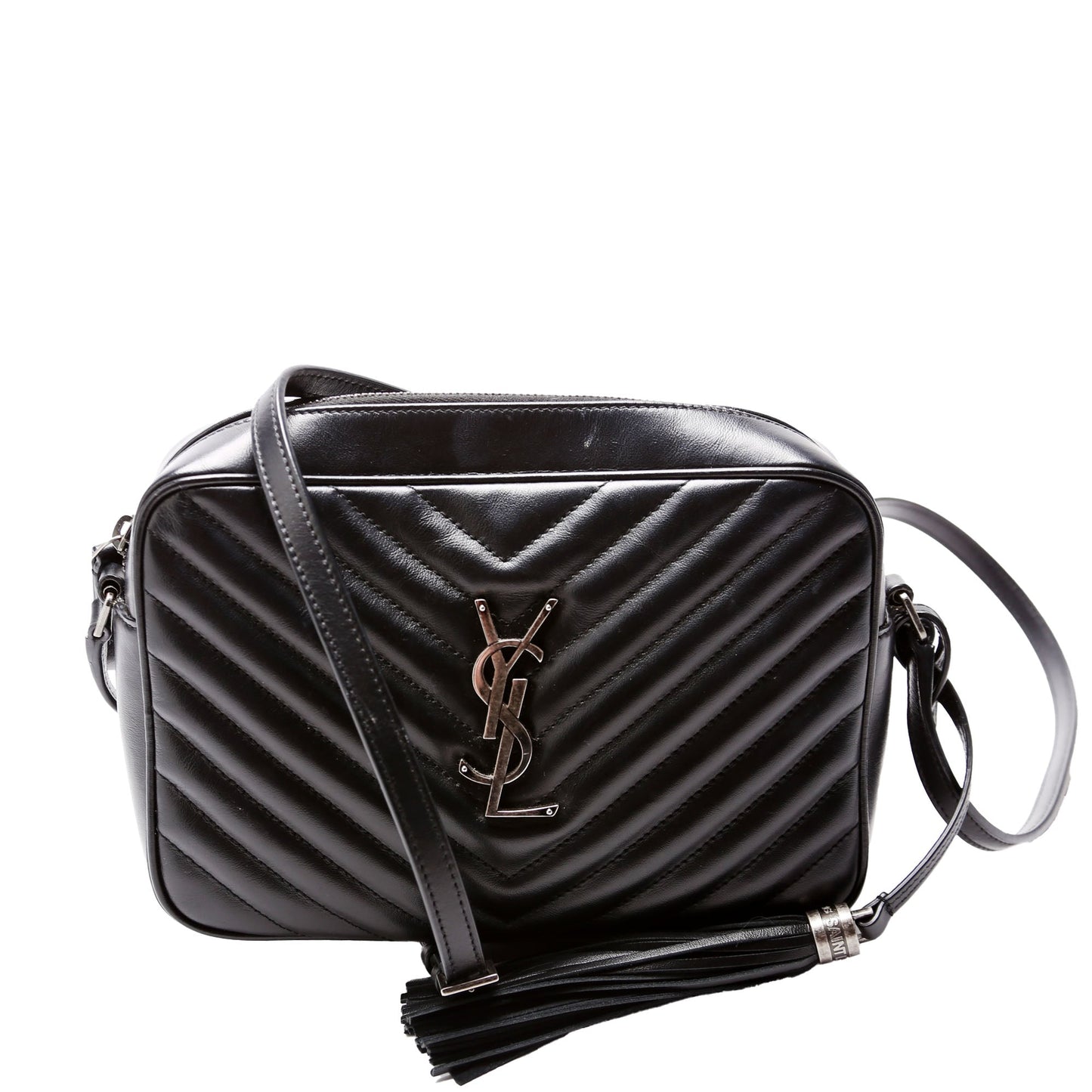 YSL Saint Laurent Lou Camera Bag Quilted Black Travel Bag Quilted 612544 Black