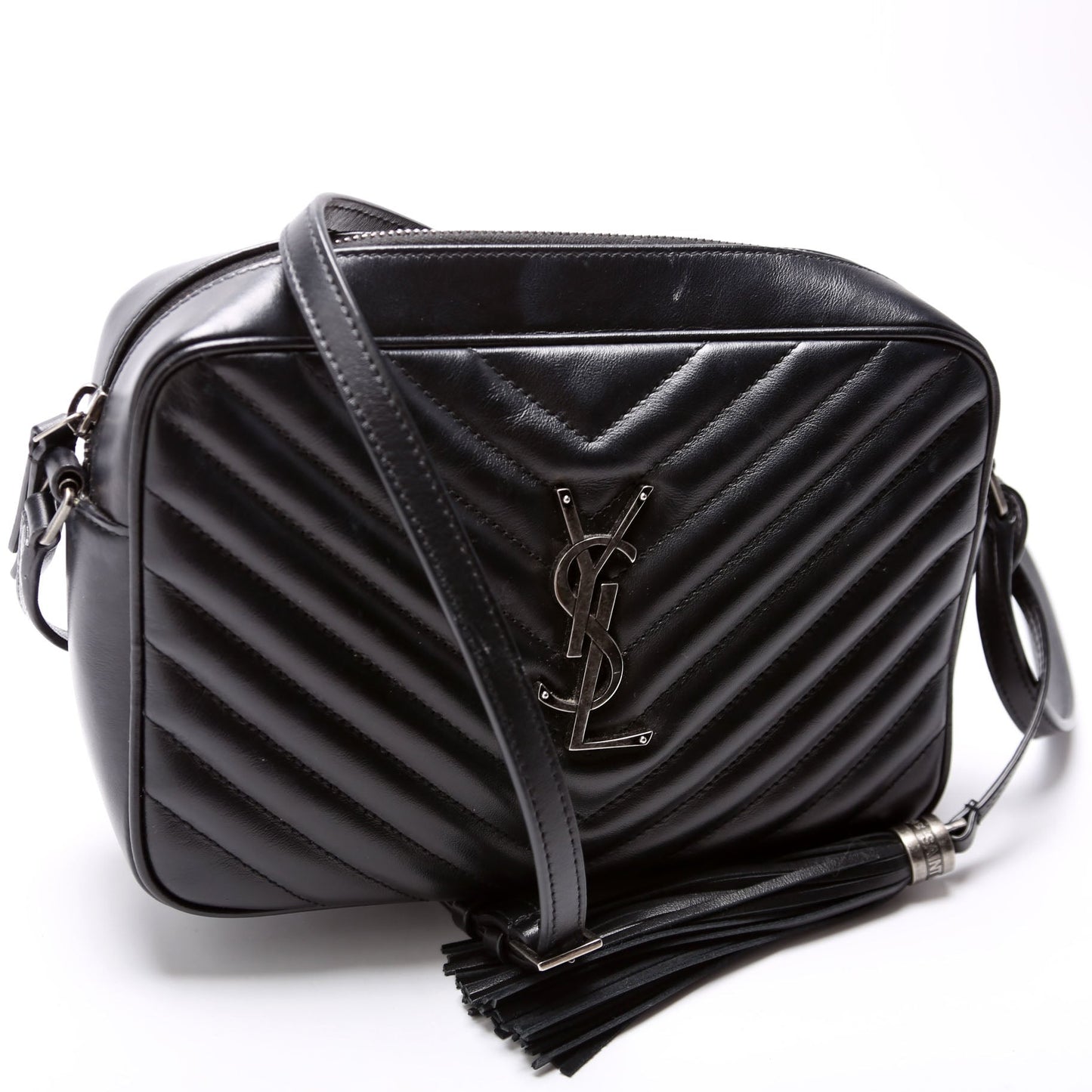 YSL Saint Laurent Lou Camera Bag Quilted Black Travel Bag Quilted 612544 Black