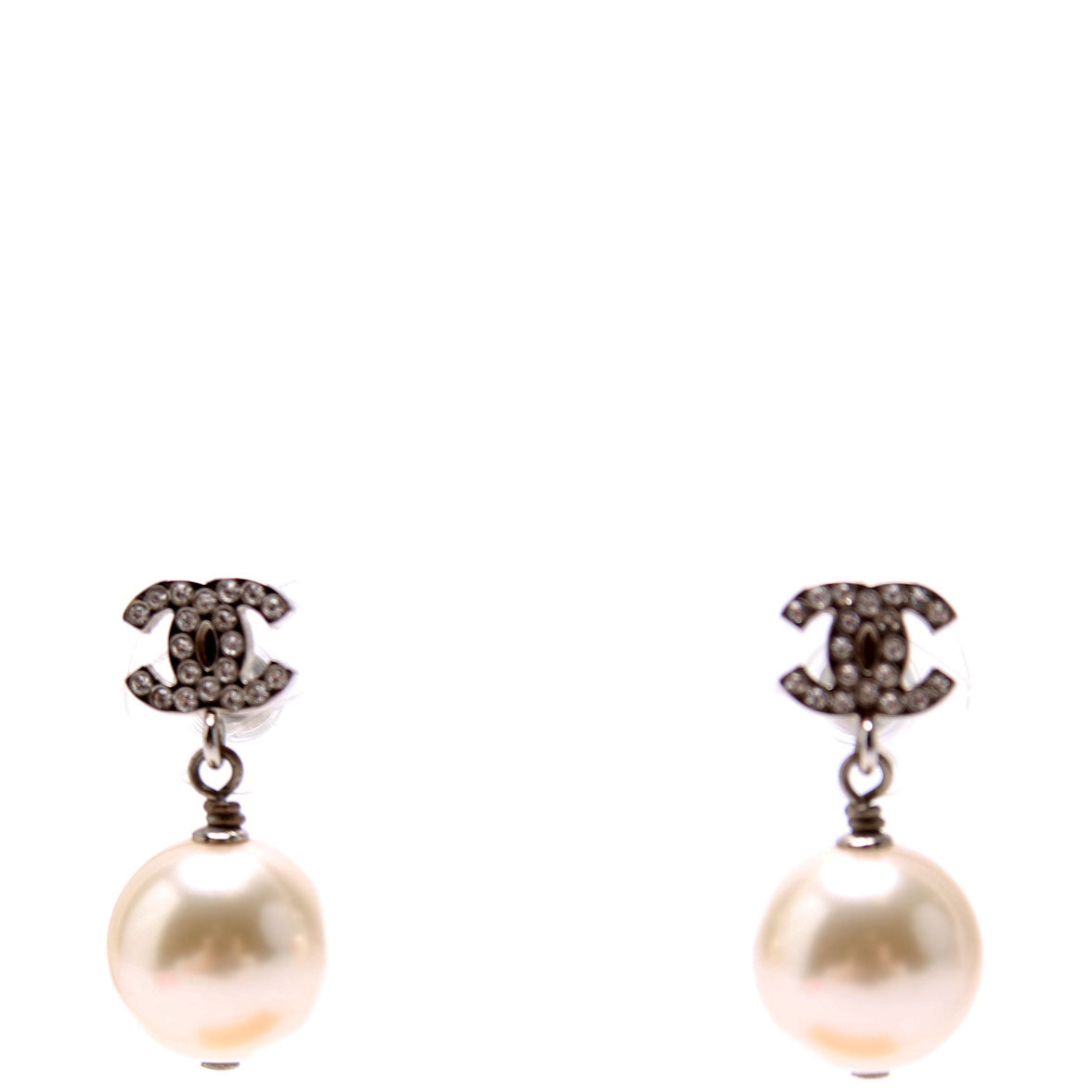 Chanel CC Crystal Pearl Drop