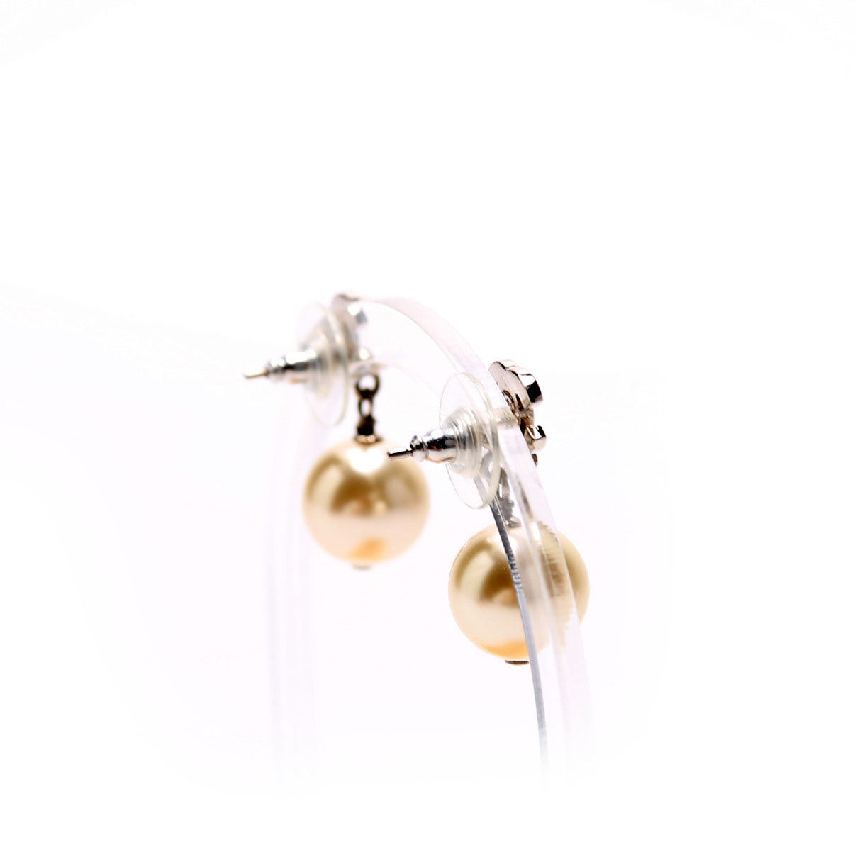 Chanel CC Crystal Pearl Drop
