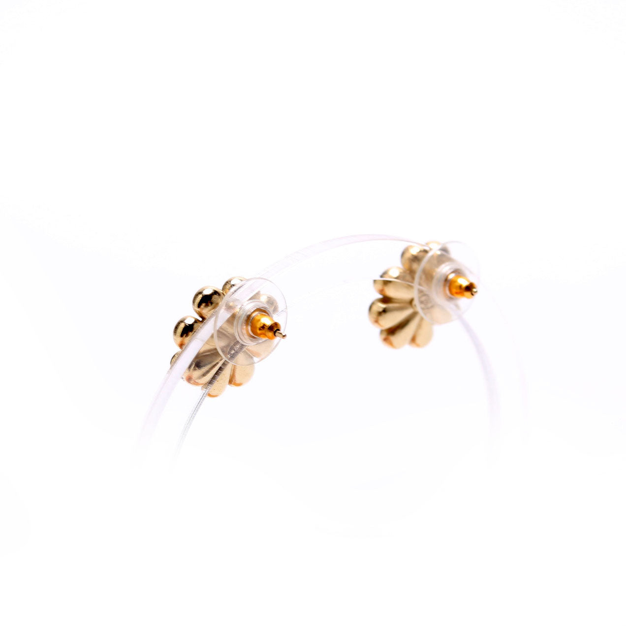 Chanel Crystal CC Flower Studs