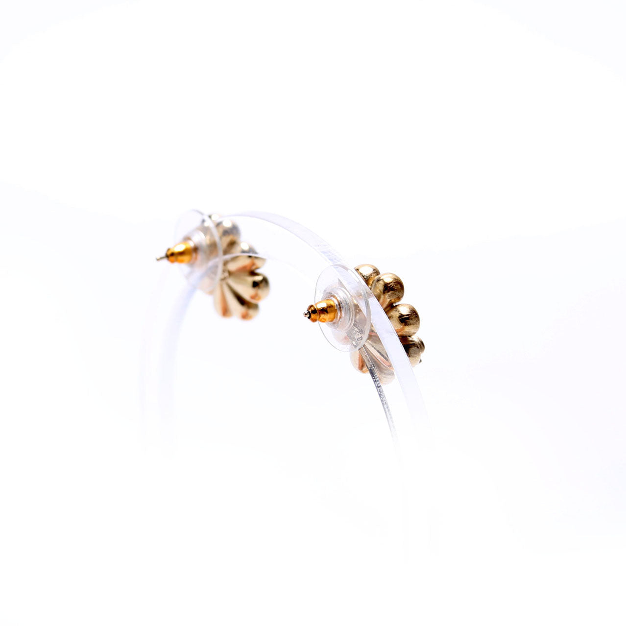Chanel Crystal CC Flower Studs