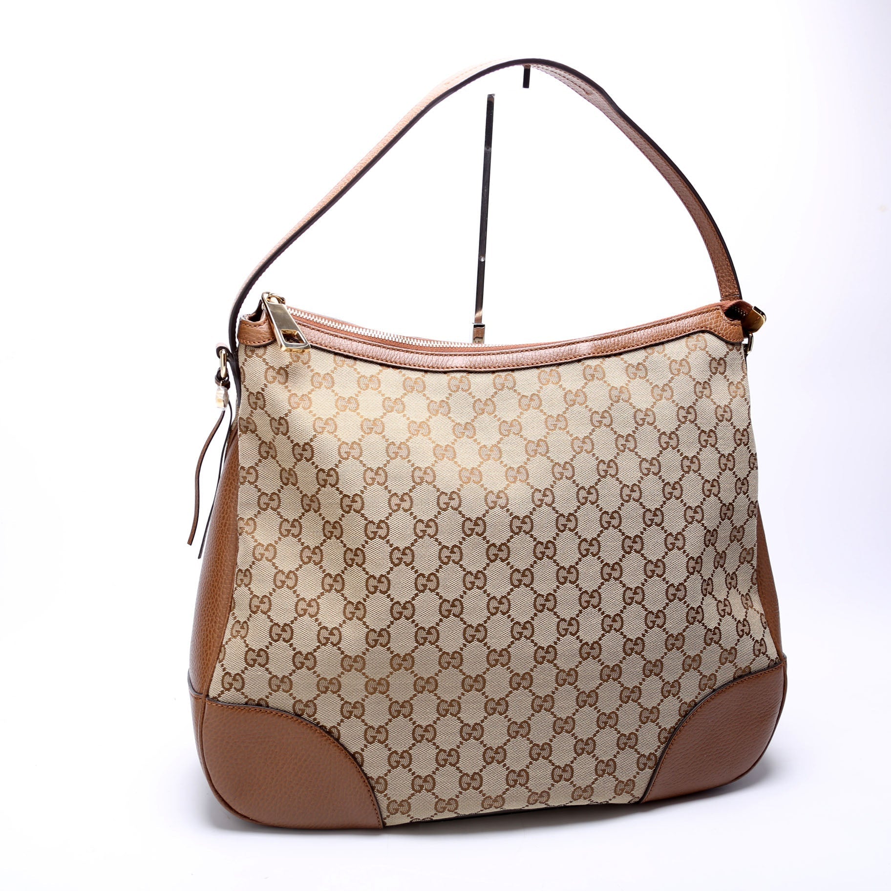 Gucci GG Bree Canvas Brown Shoulder Bag