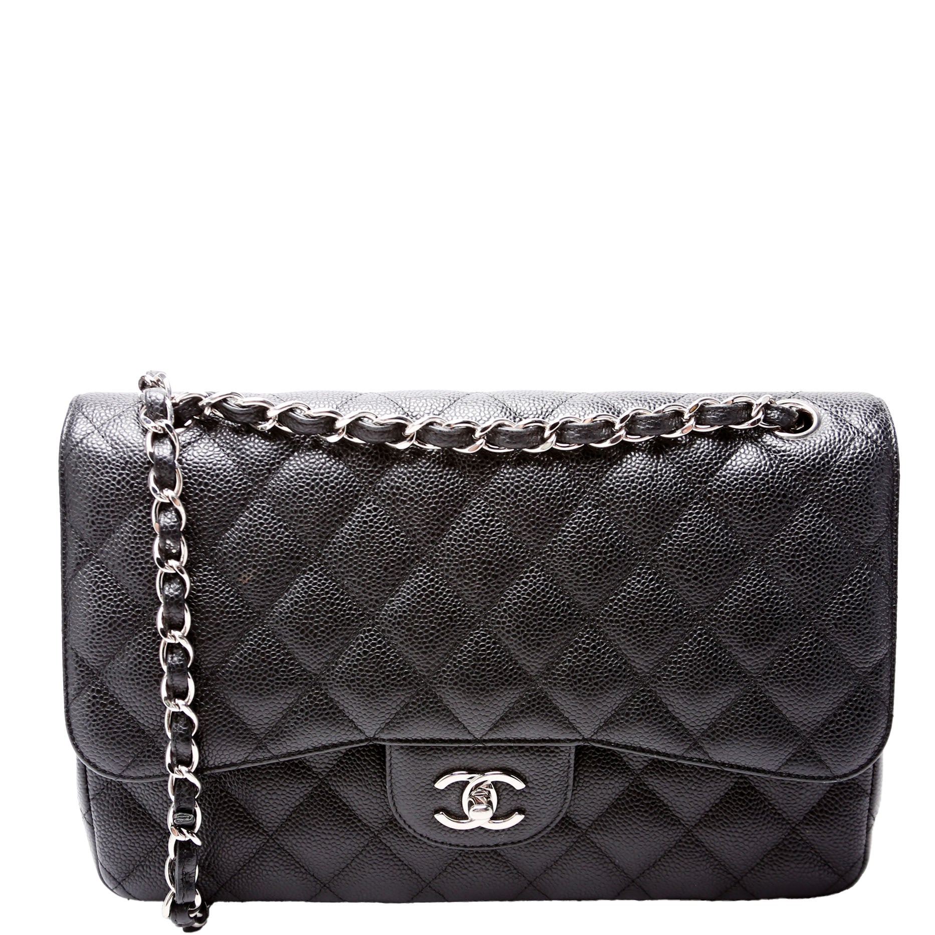 Chanel Classic Flap Jumbo Caviar 25-28M Handbag 28M 1