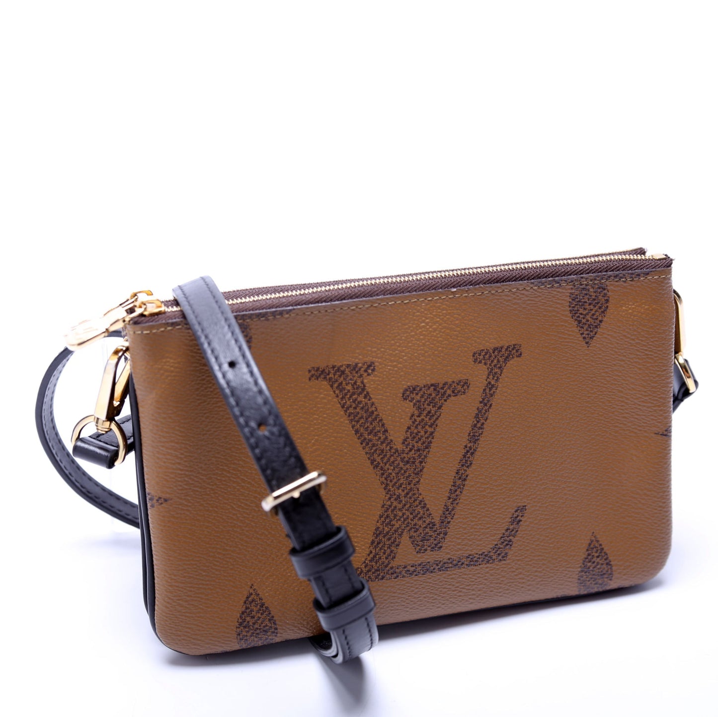 Louis Vuitton Double Zip Pochette Giant Reverse Monogram Clutch Bag Monogram 6