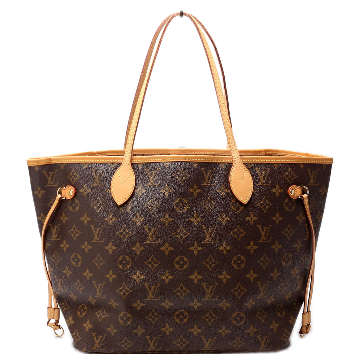Louis Vuitton Neverfull MM Monogram Brown Beige Tote Bag
