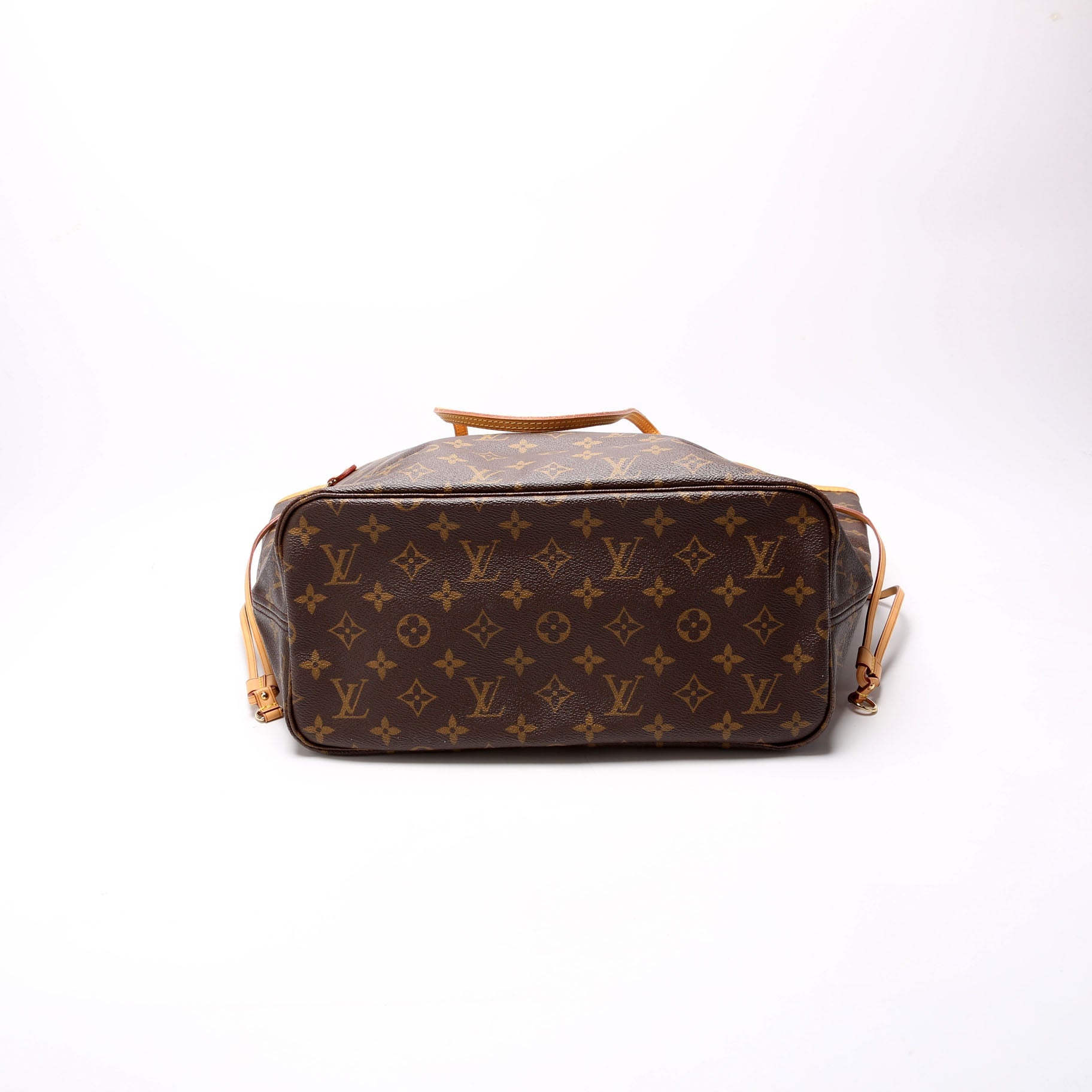 Louis Vuitton Neverfull MM Monogram Brown Beige Tote Bag