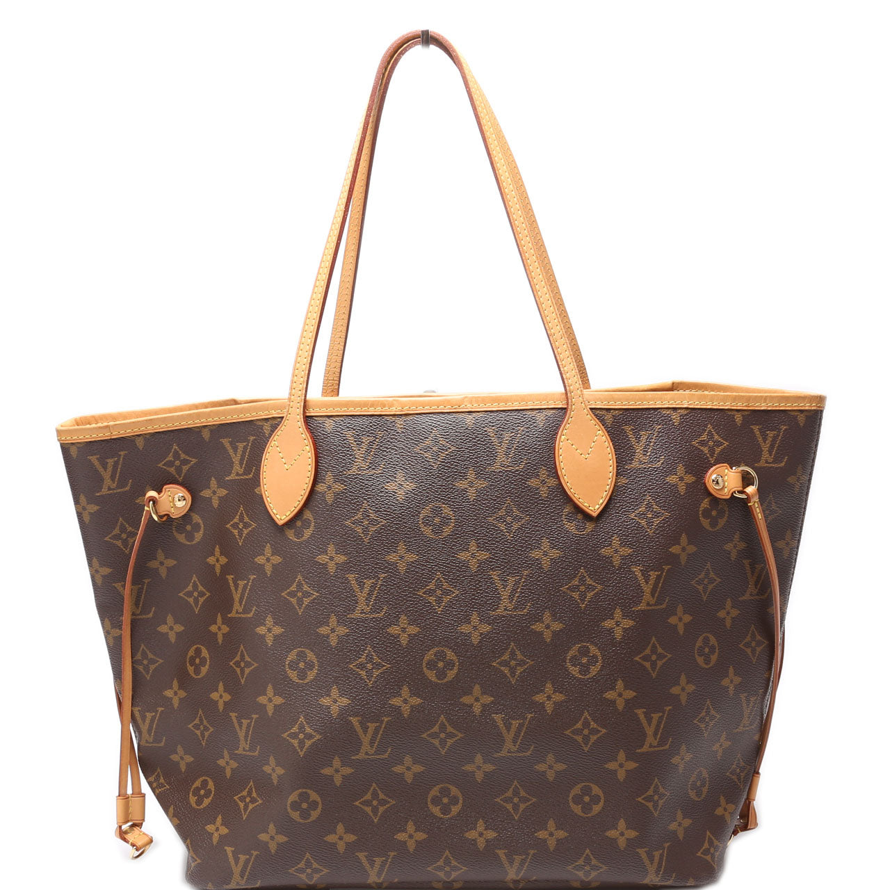 Louis Vuitton Neverfull MM Baige Monogram Brown Tote Bag