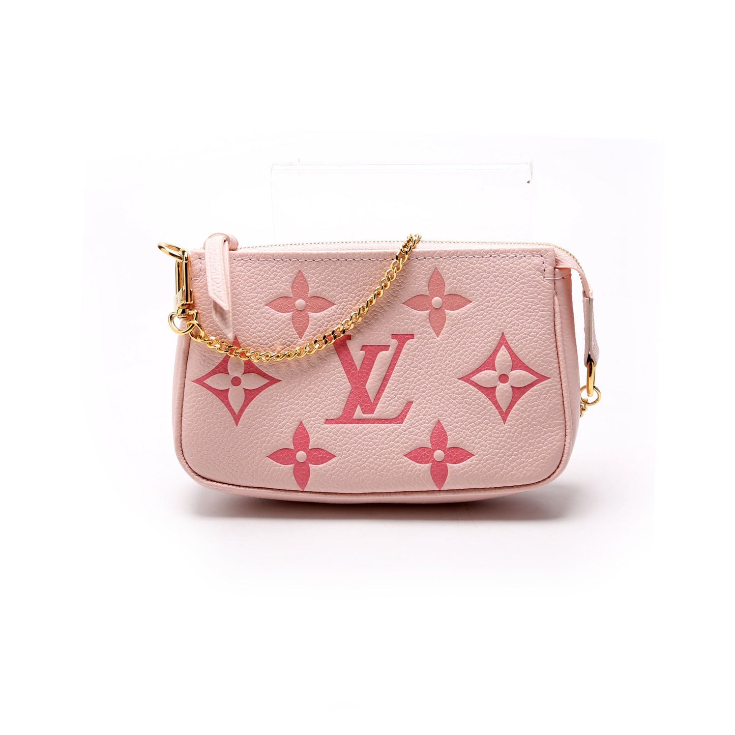 Louis Vuitton Pochette Accessories By Pool Empreinte Pink Clutch Bag