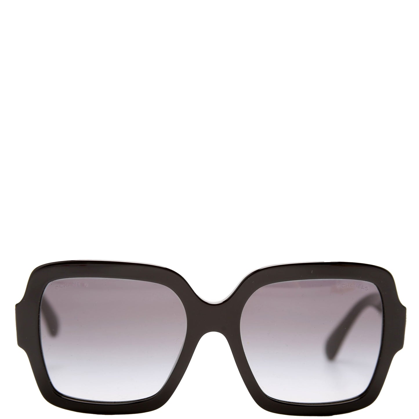 Chanel 5479-A Oversized Square Acetate Sunglasses Black