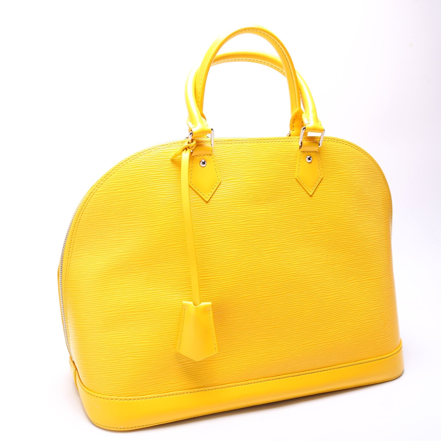 Louis Vuitton Alma GM Epi Yellow Handbag
