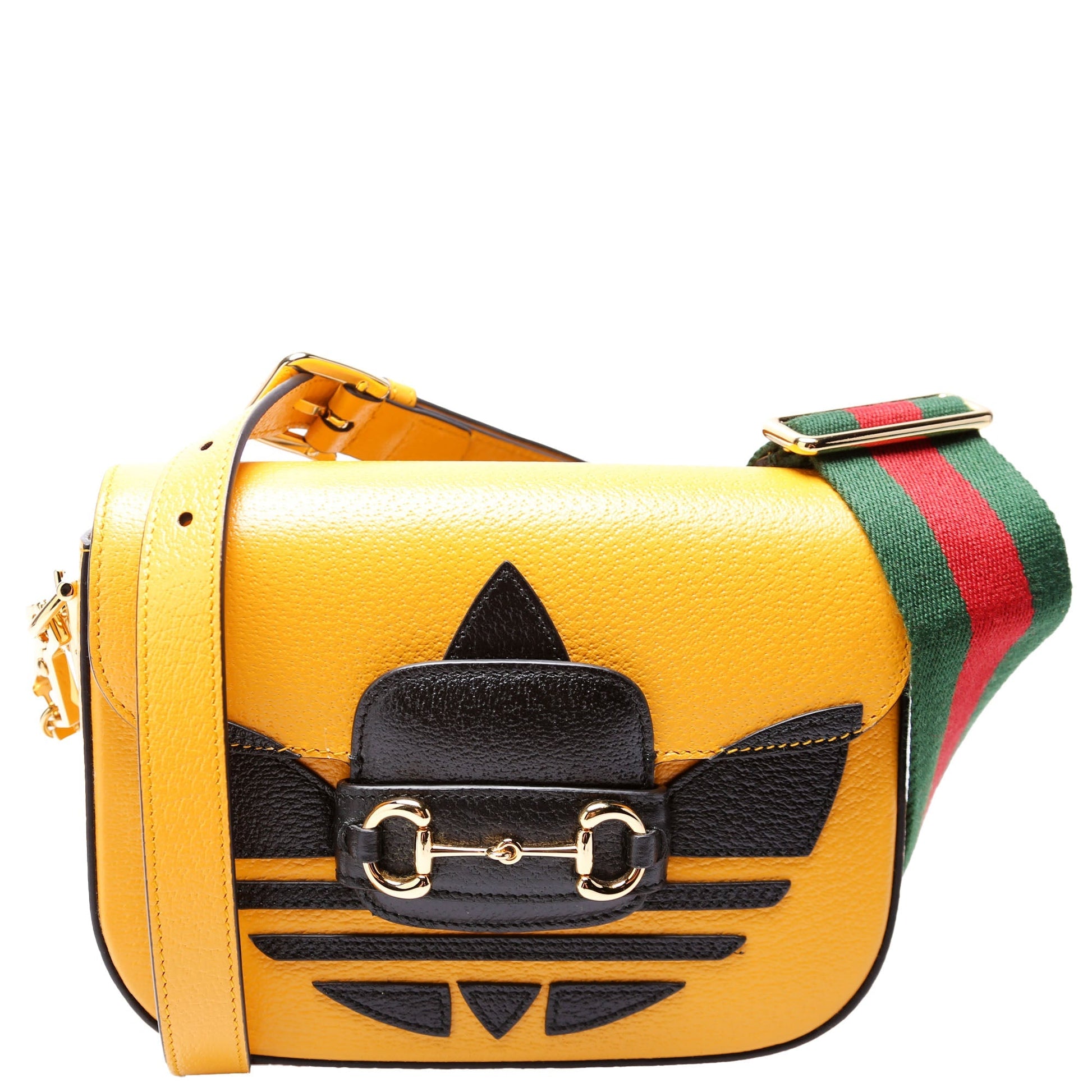 Gucci Adidas Horsebit Yellow Mini Travel Bag