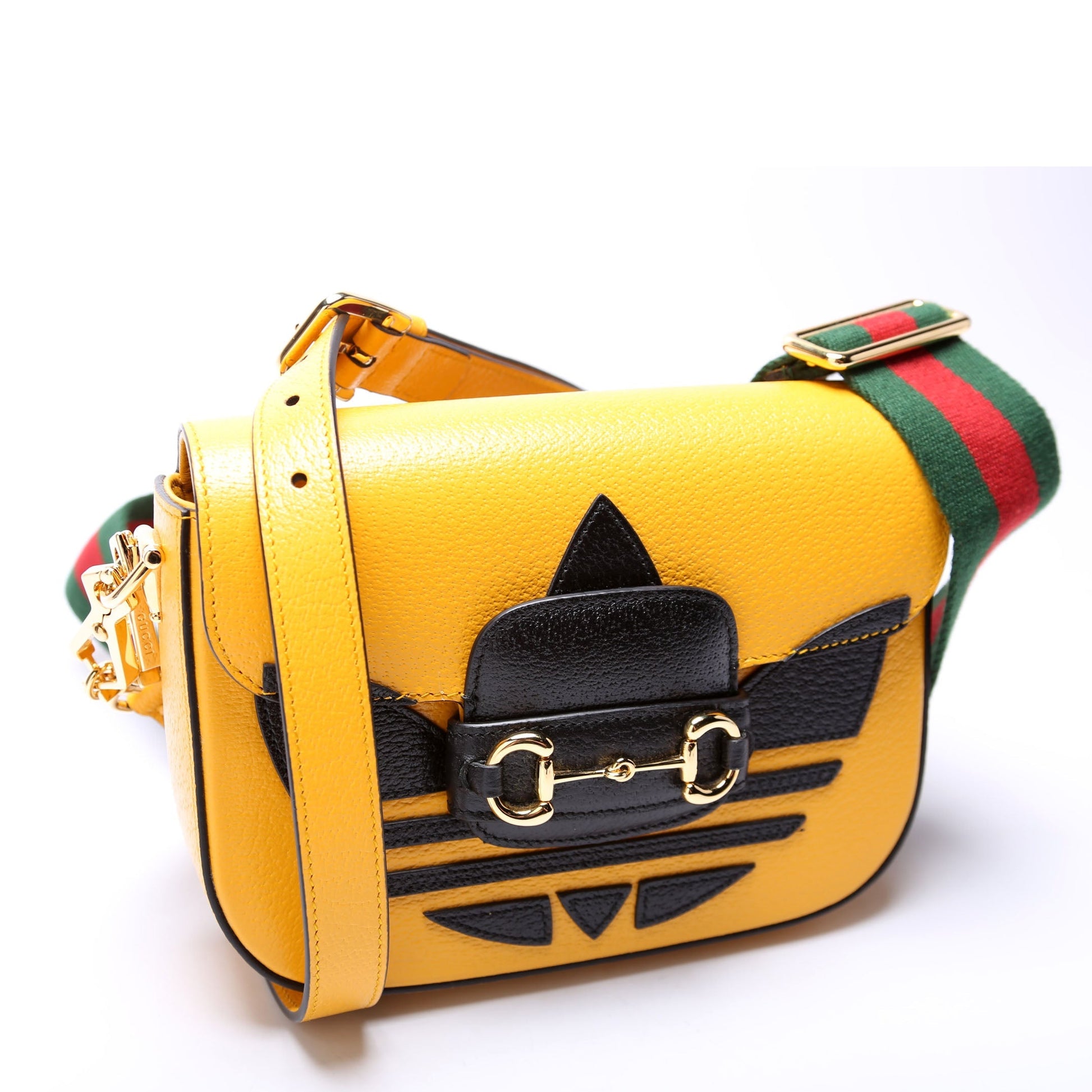 Gucci Adidas Horsebit Yellow Mini Travel Bag