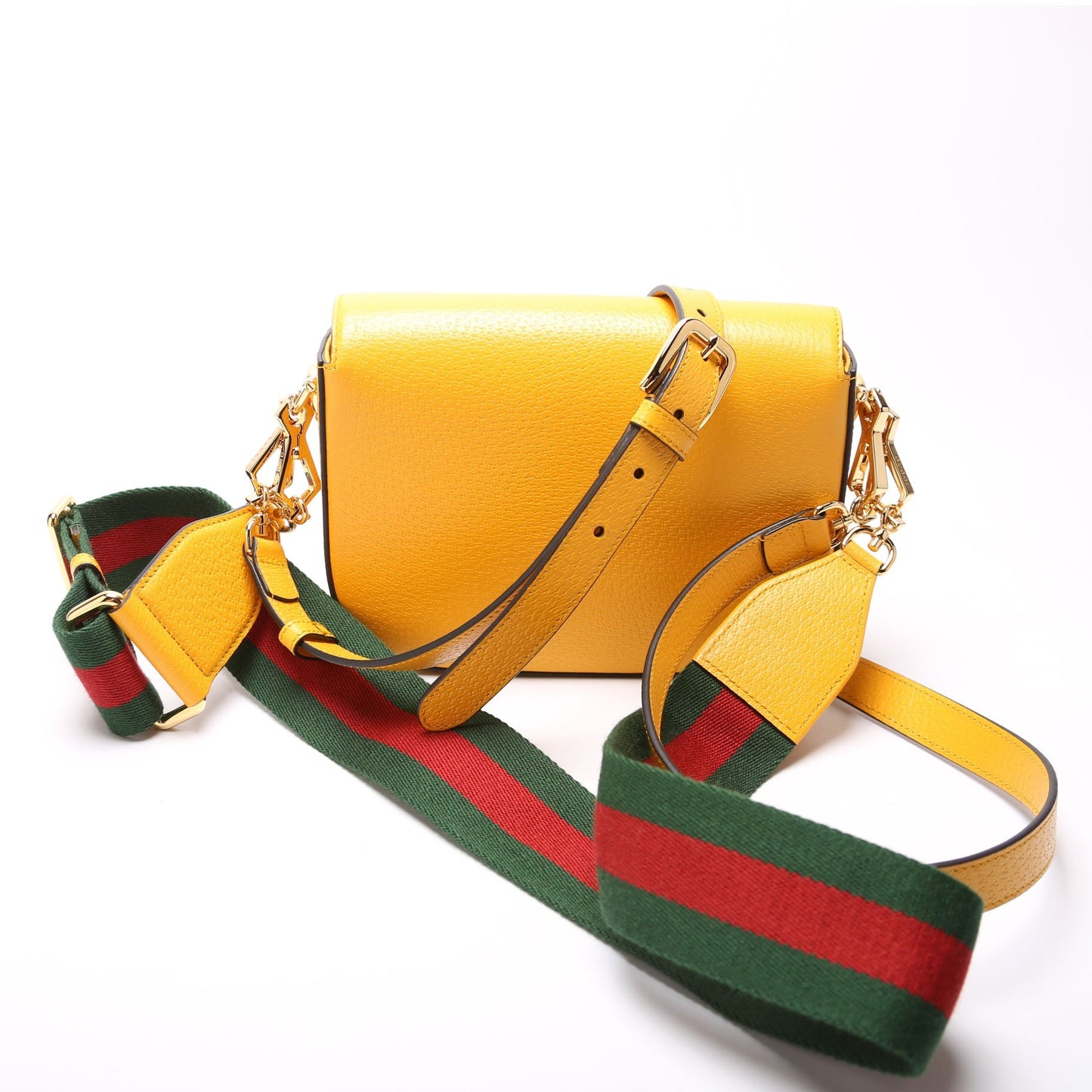 Gucci Adidas Horsebit Yellow Mini Travel Bag