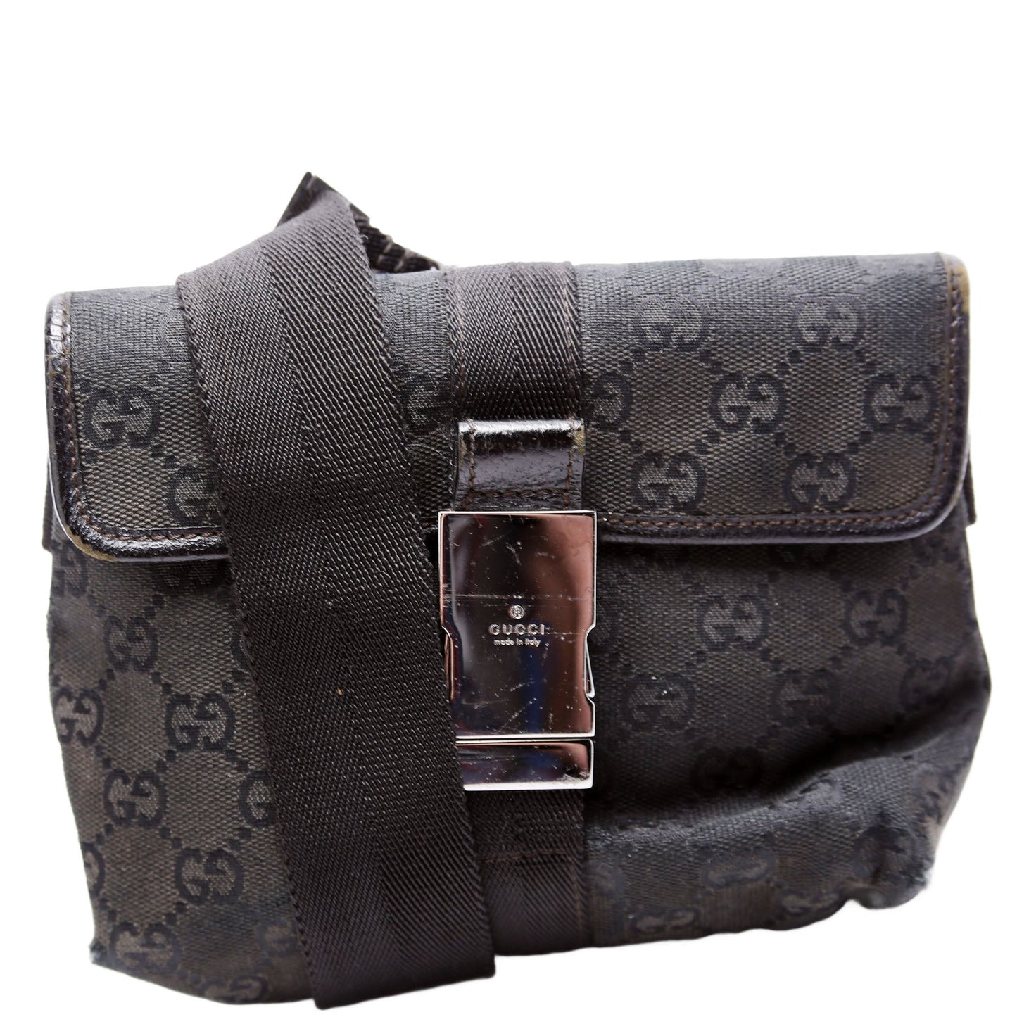 Gucci GG Canvas Black Belt