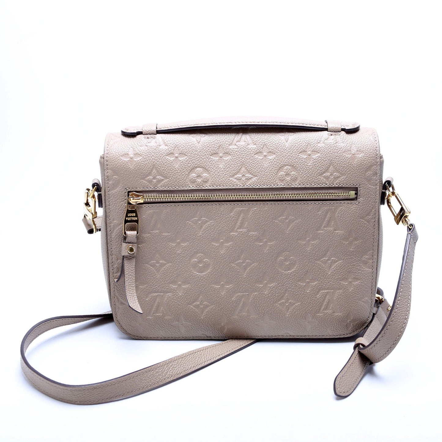Louis Vuitton Pochette Metis Empreinte Beige Clutch Bag