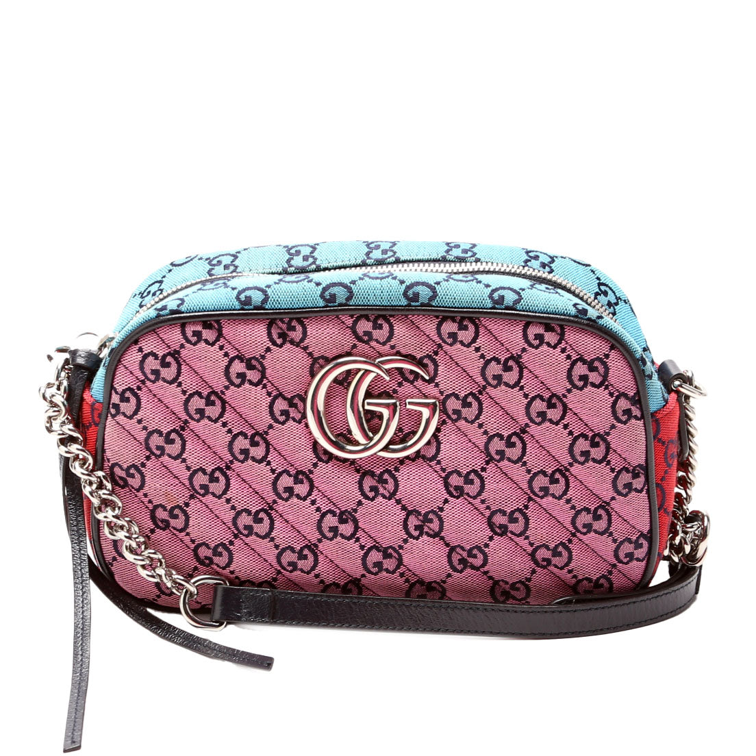 Gucci Marmont Camera Canvas Multicolor Small Travel Bag