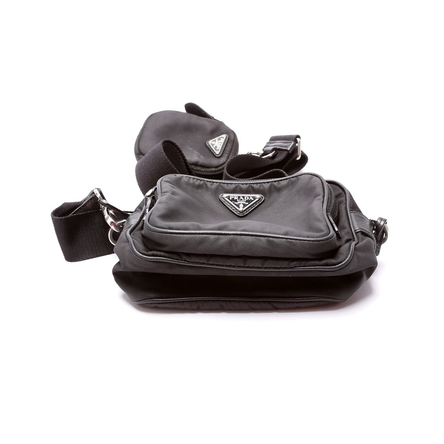 Prada Re Saffiano Re Edition Camera Bag Nylon Black Travel Bag