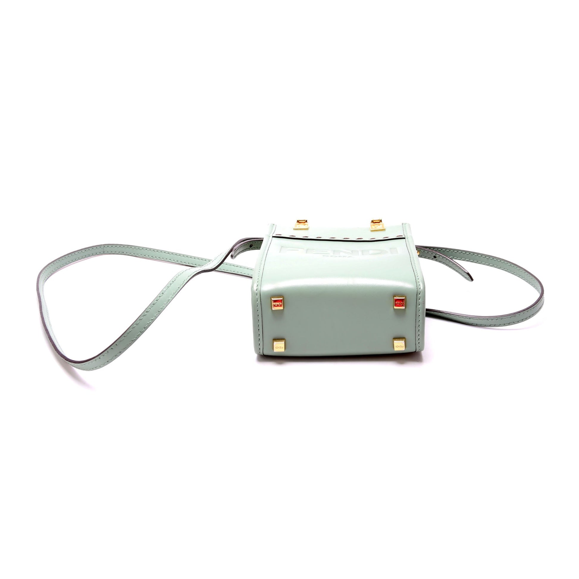 Fendi 8Bs051 Sunshine Shopper Teal Bag Mini Travel Bag
