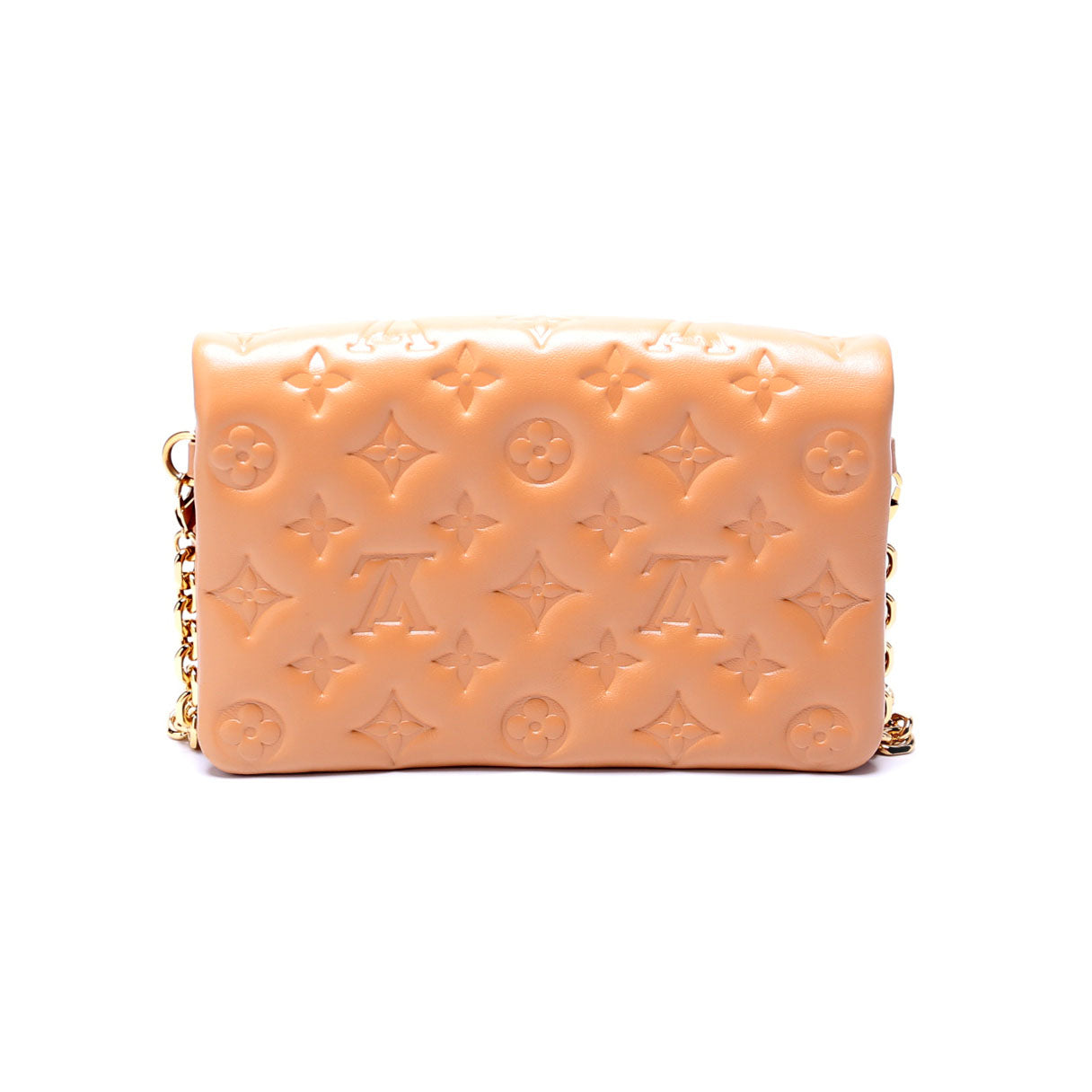 Louis Vuitton Pochette Coussin Tan Clutch Bag