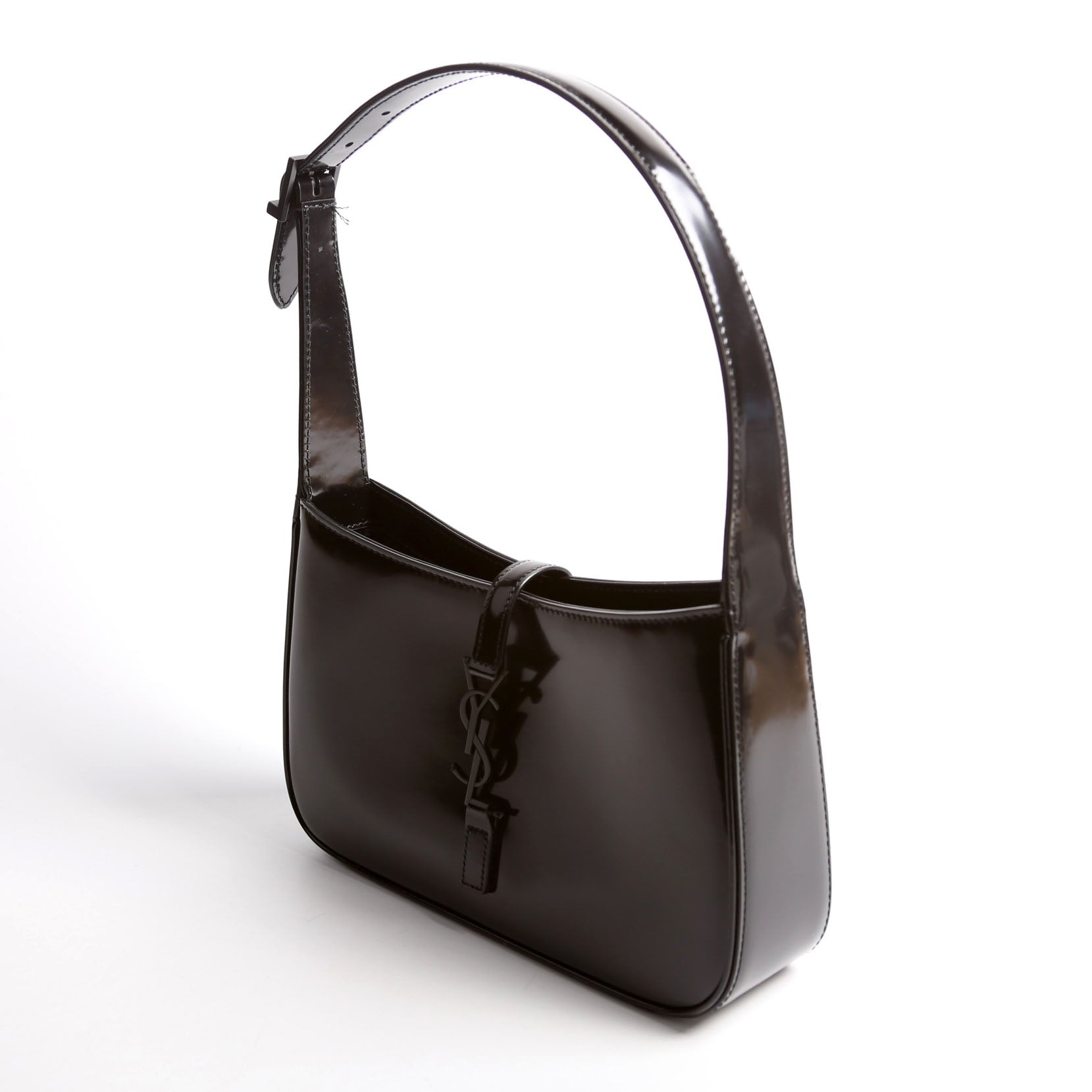 YSL Saint Laurent Saint Laurent Le Hobo Bag Leather Black Shoulder Bag Black 1