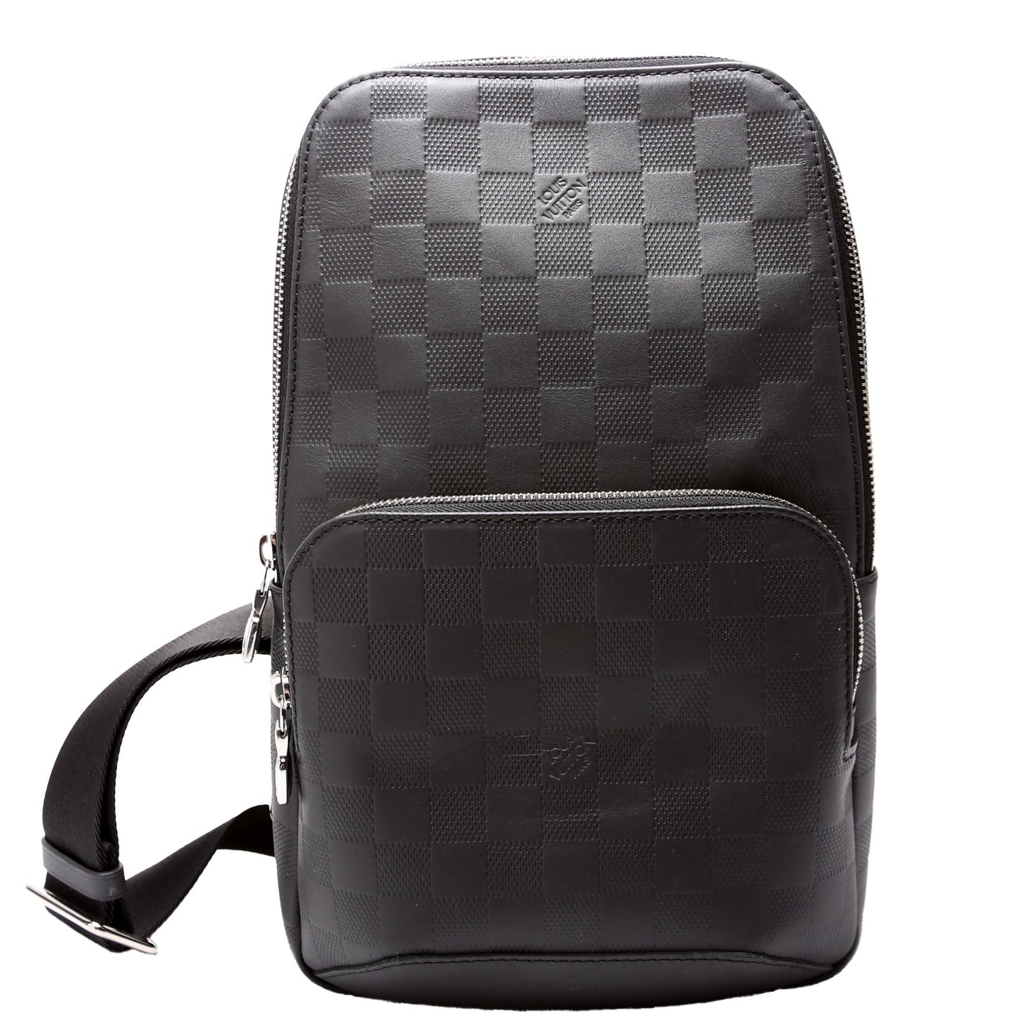 Louis Vuitton Avenue Sling Infini Leather Black Crossbody Bag