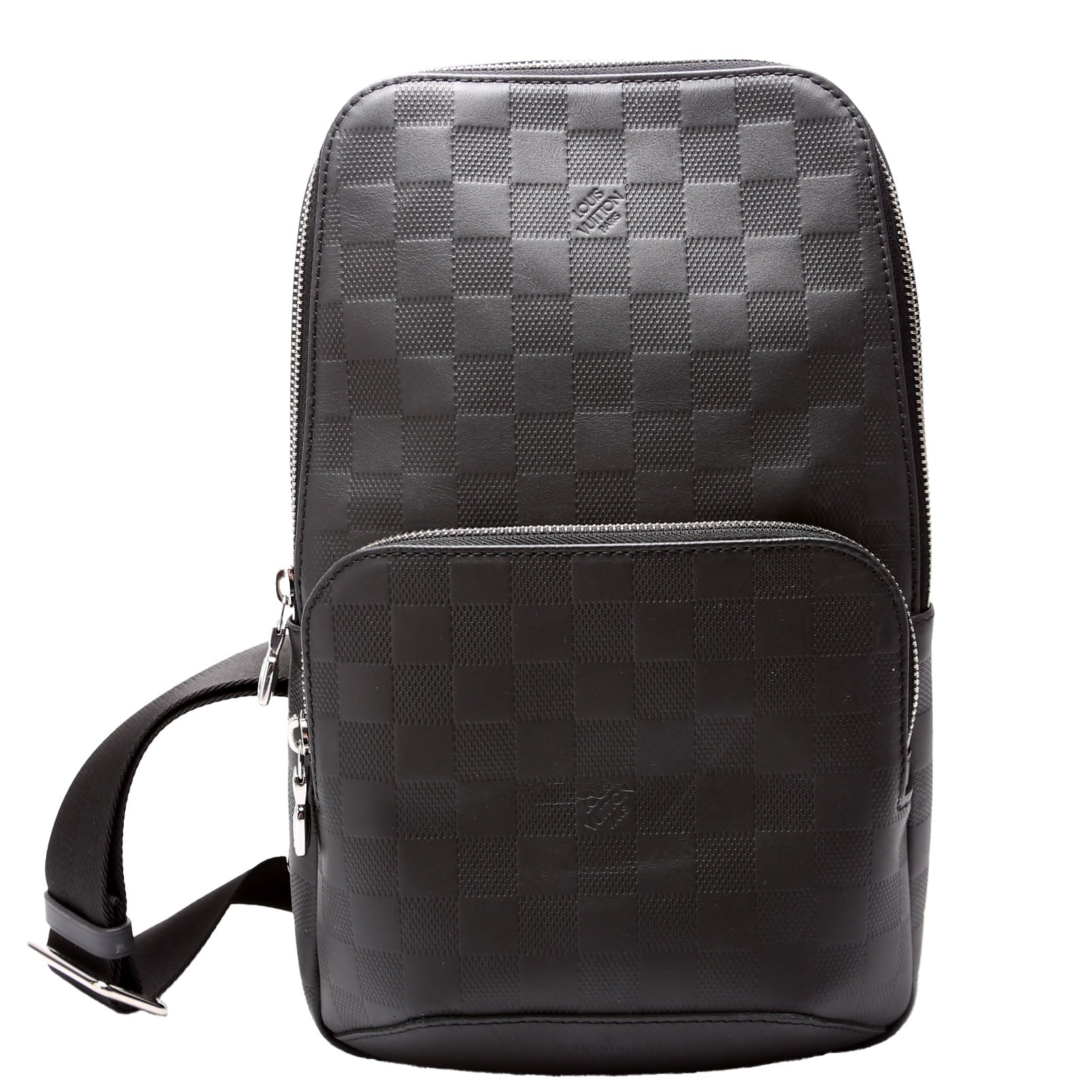 Louis Vuitton Avenue Sling Infini Leather Black Crossbody Bag