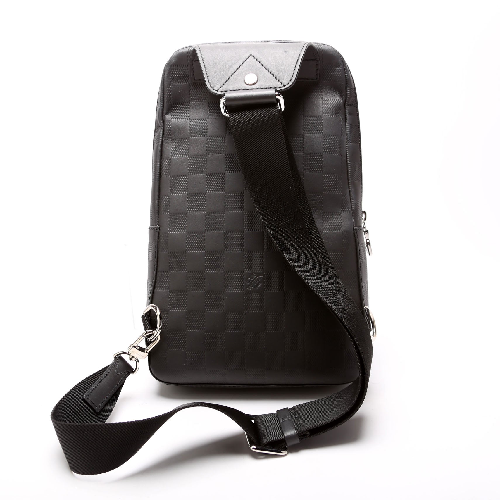 Louis Vuitton Avenue Sling Infini Leather Black Crossbody Bag