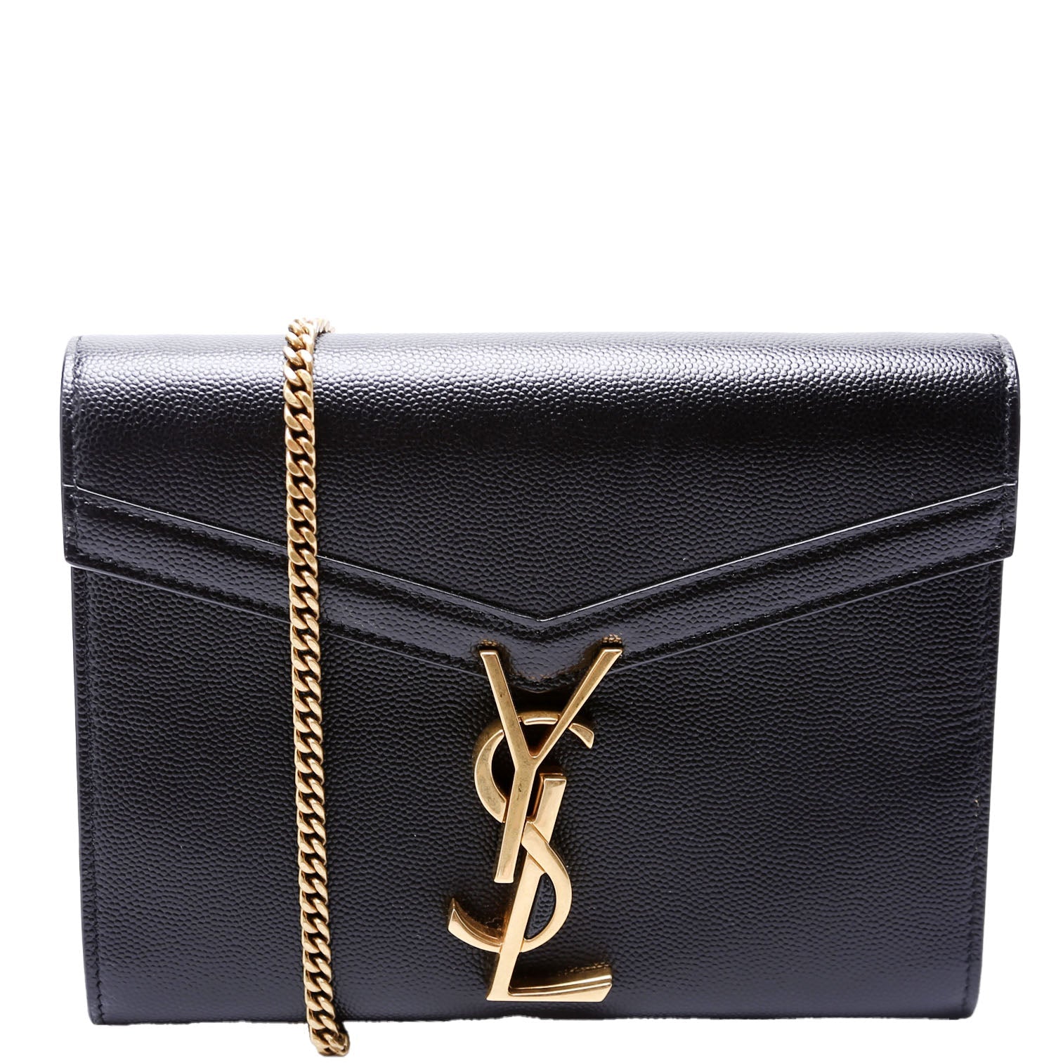 YSL Saint Laurent Cassandra Crossbody Bag Black Chain