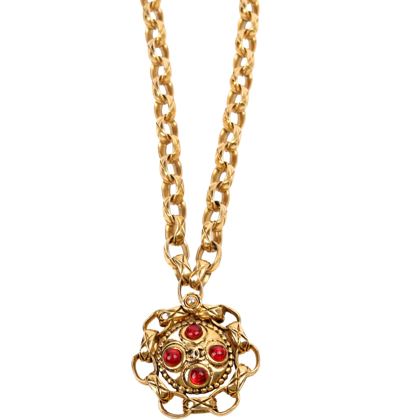 Chanel Gripoix Medallion Links  