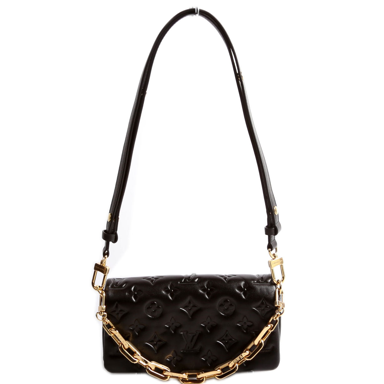 Louis Vuitton Pochette Coussin NV Black Clutch Bag