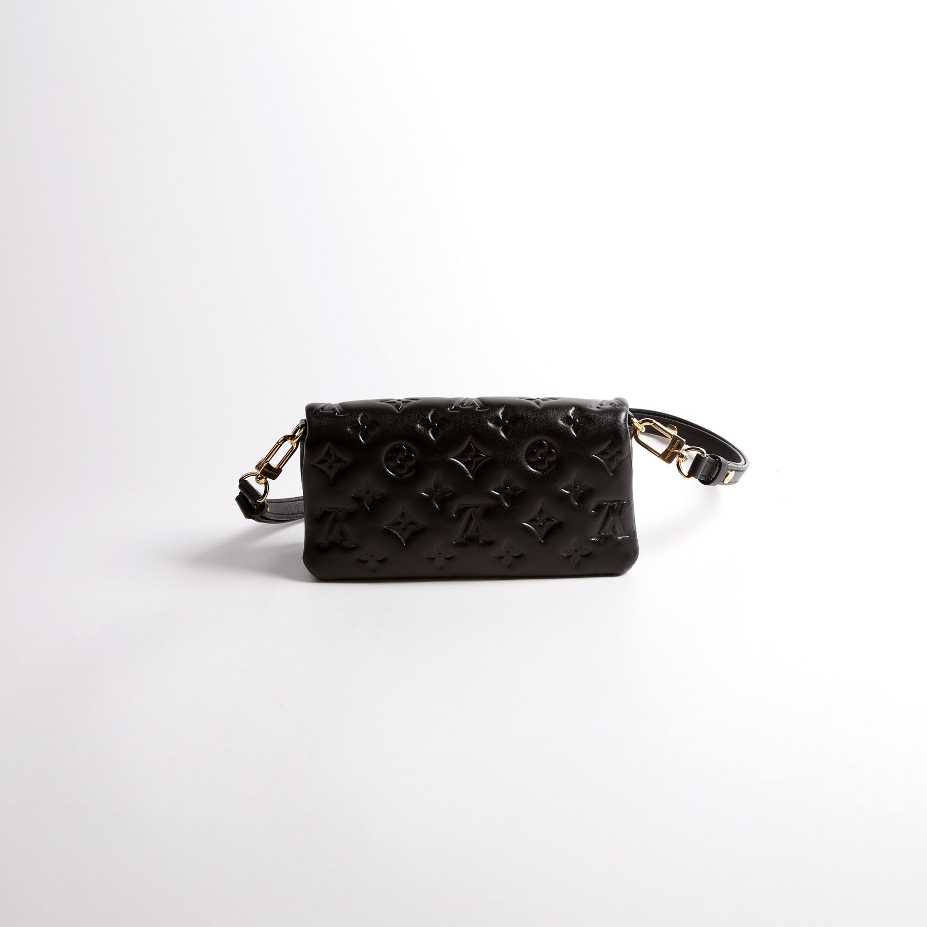Louis Vuitton Pochette Coussin NV Black Clutch Bag