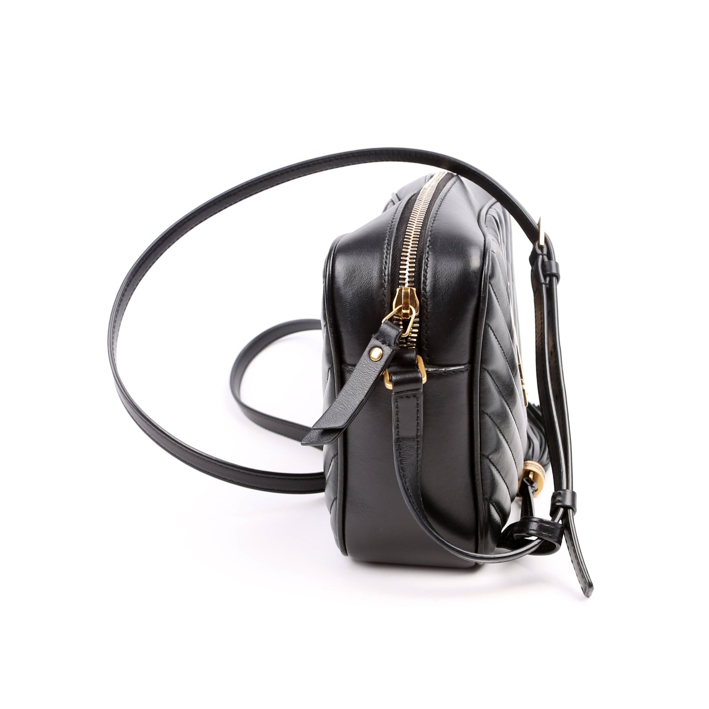 YSL Saint Laurent Lou Camera Bag Quilted Black Travel Bag 612544 Black 4