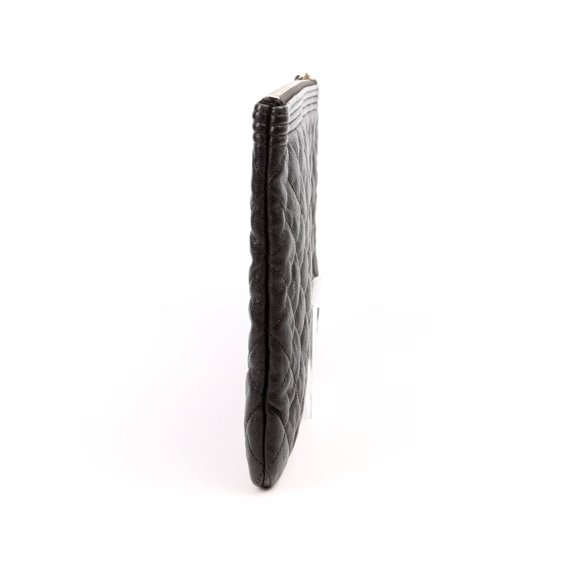 Chanel O Case Boy Medium Caviar Black