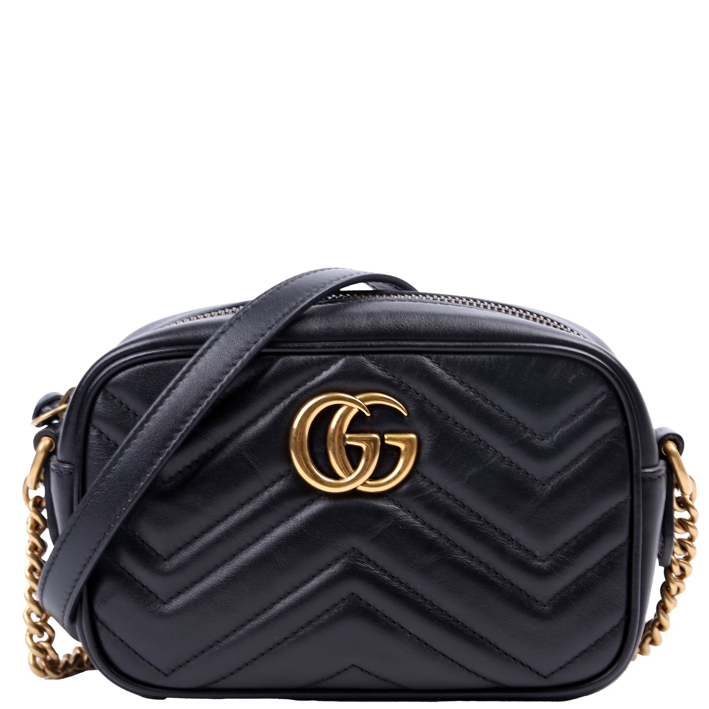 Gucci Marmont Camera Black Mini Travel Bag Black 3