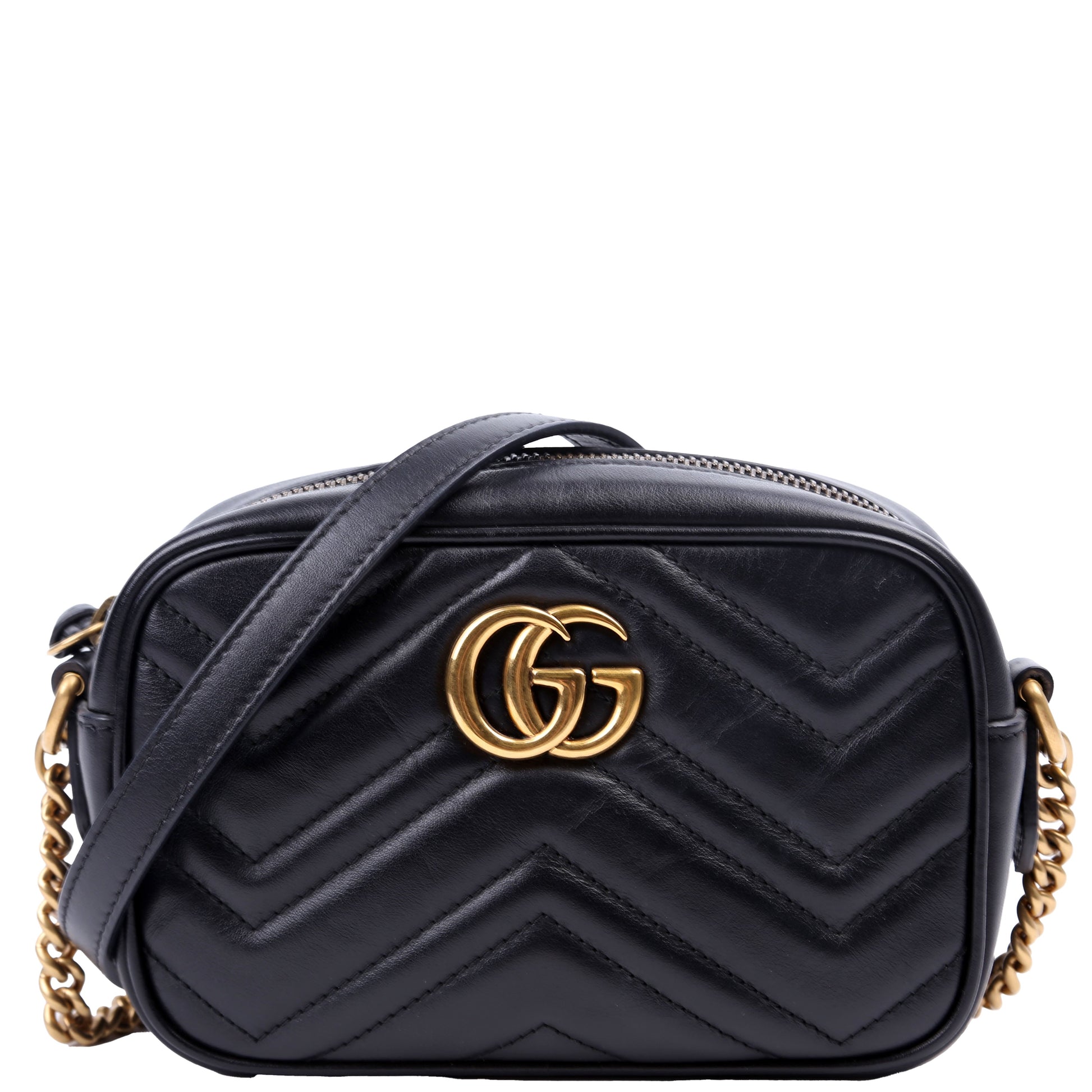 Gucci Marmont Camera Black Mini Travel Bag Black 3