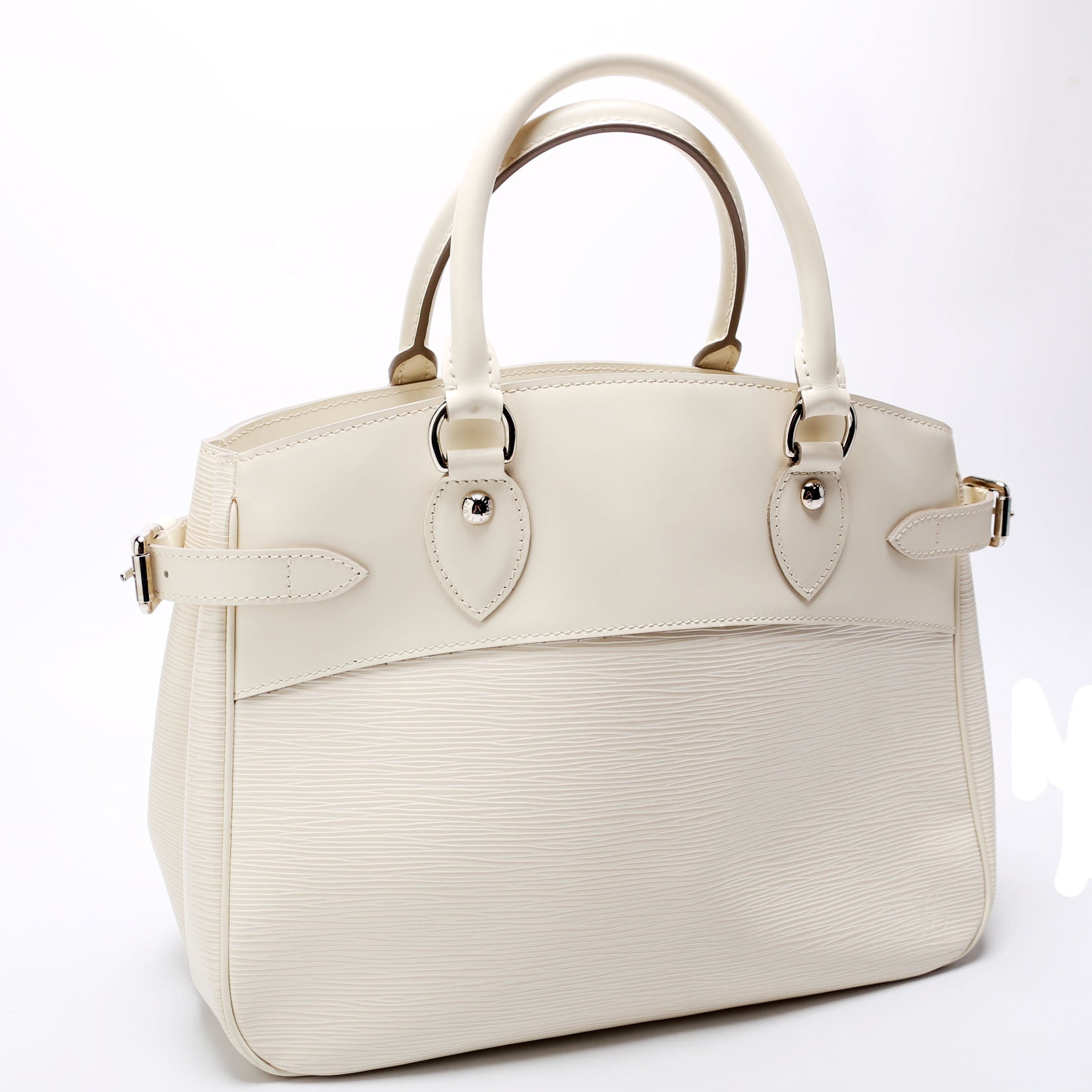 Louis Vuitton Passy PM Epi White Handbag