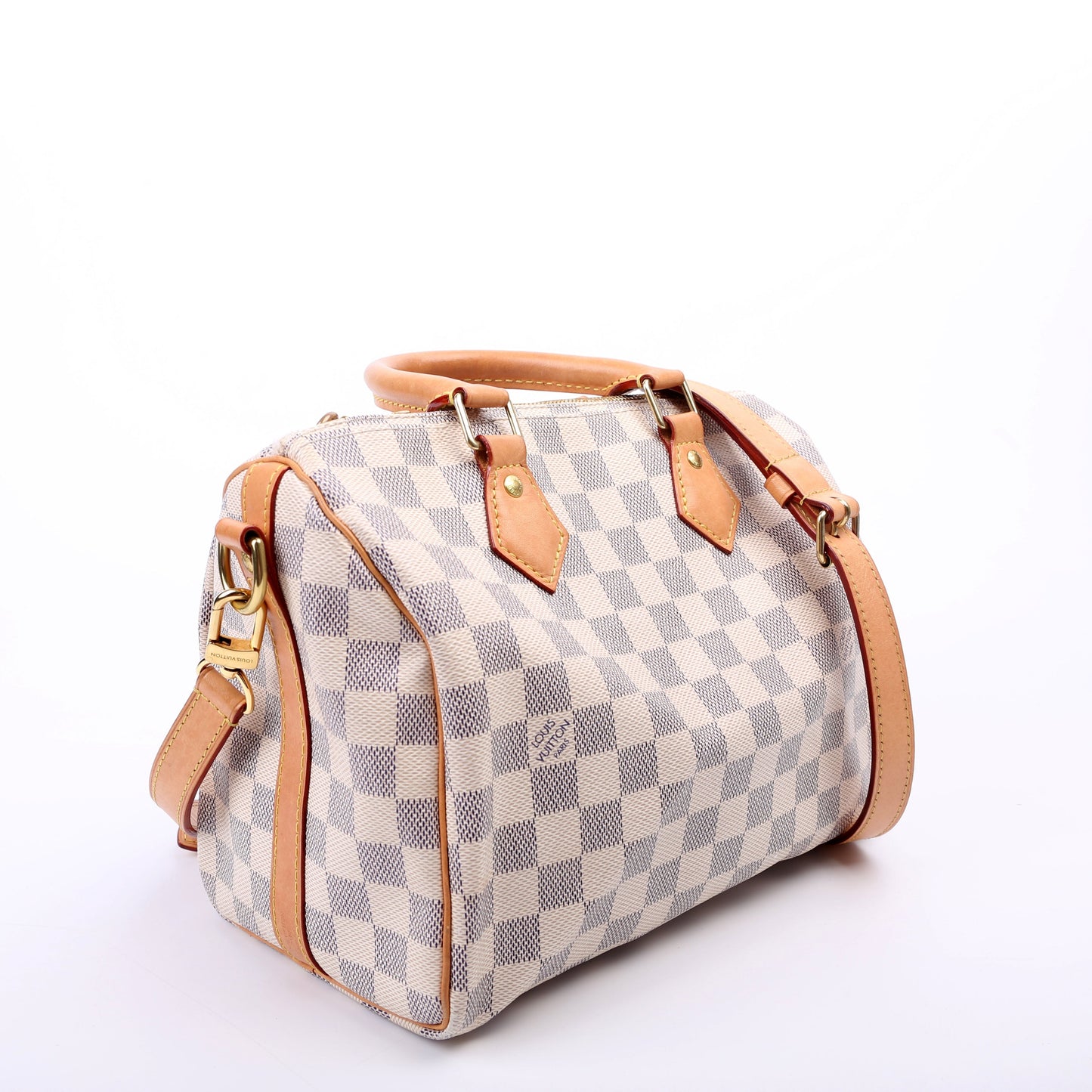 Louis Vuitton Speedy 25 Bandouliere Azur Damier Handbag Azur 3