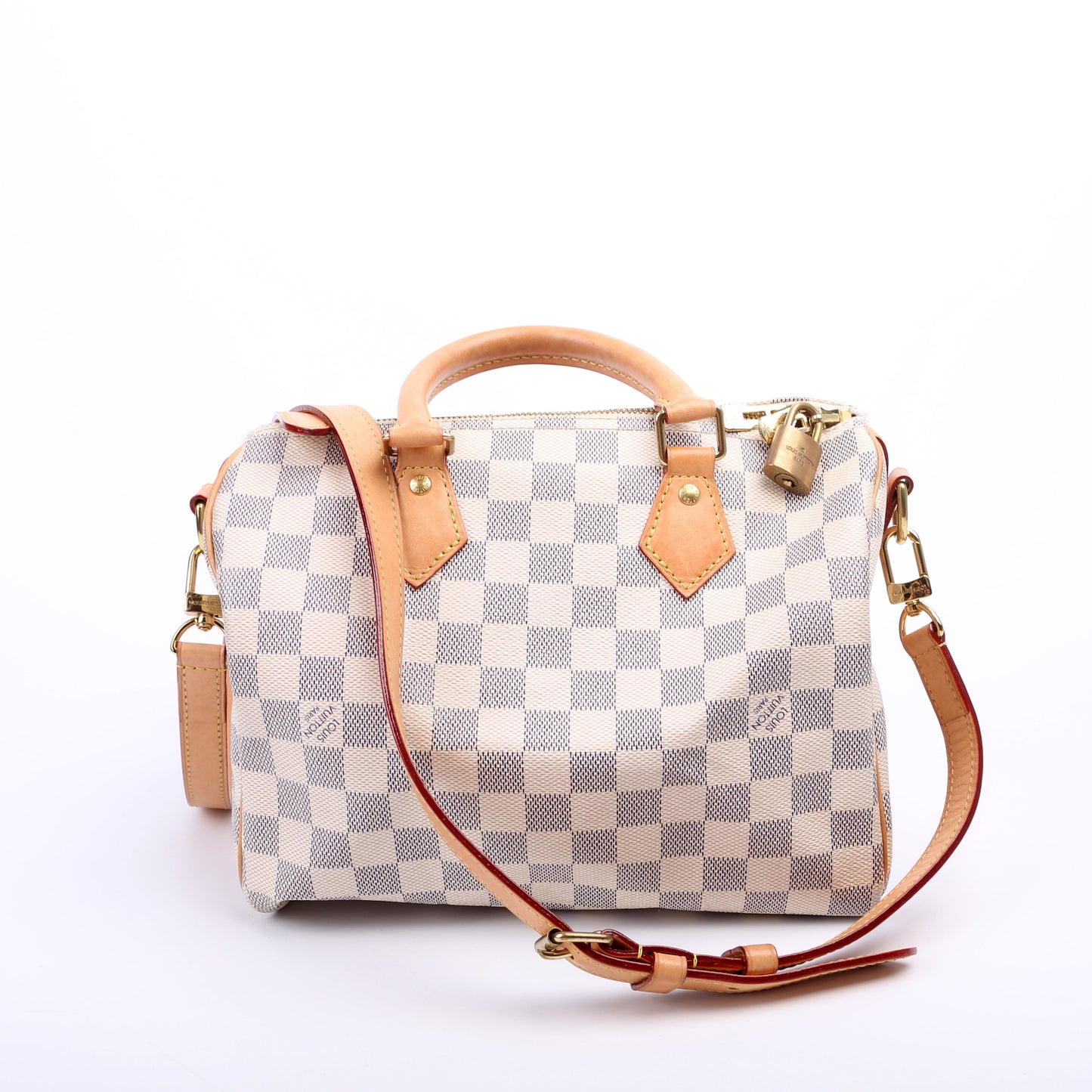 Louis Vuitton Speedy 25 Bandouliere Azur Damier Handbag Azur 3