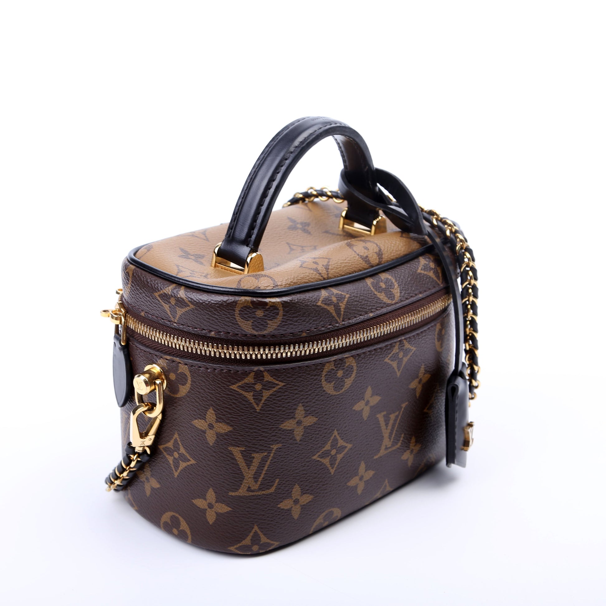 Louis Vuitton Vanity Reverse Monogram Black PM Handbag