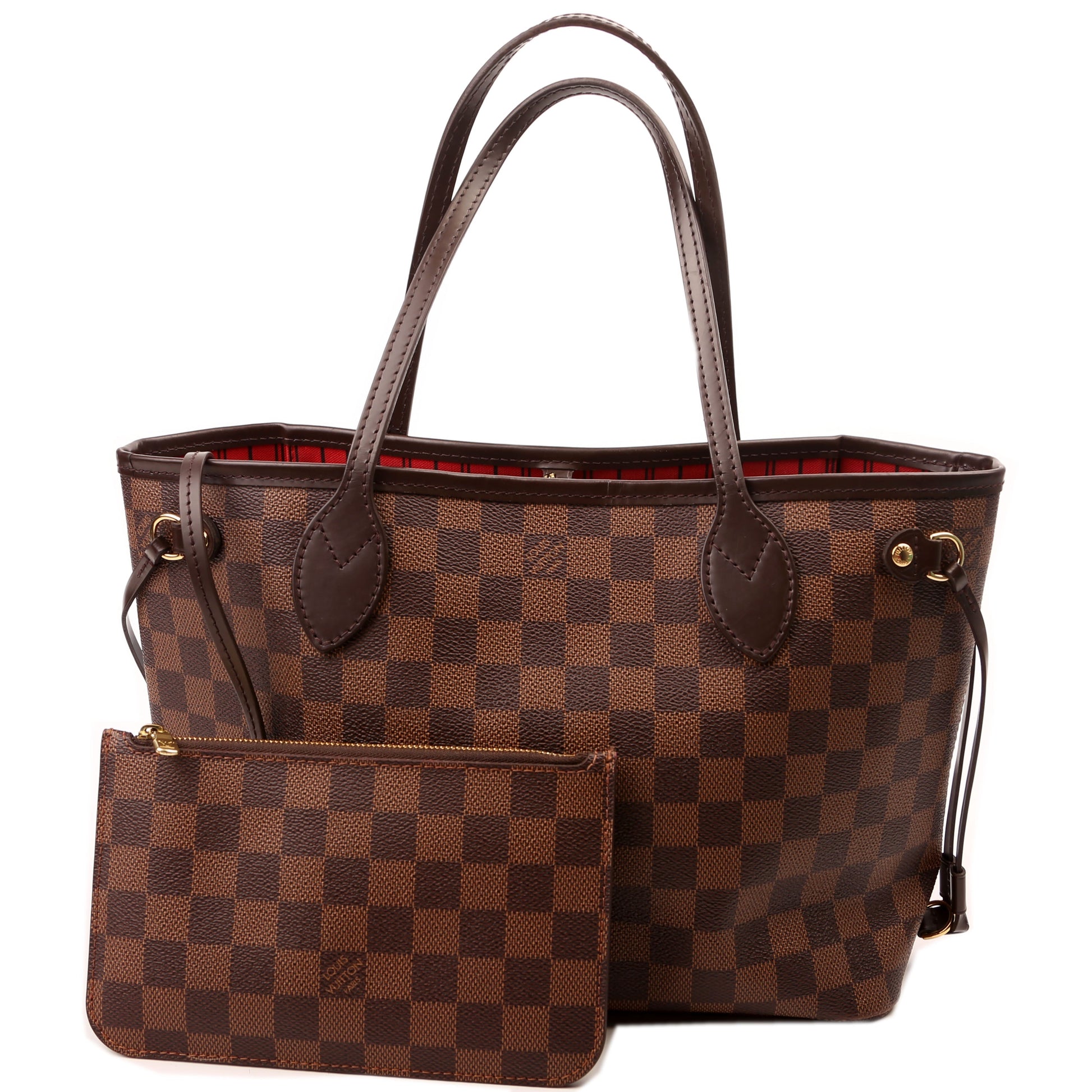 Louis Vuitton Neverfull PM Ebene Damier Wallet Case
