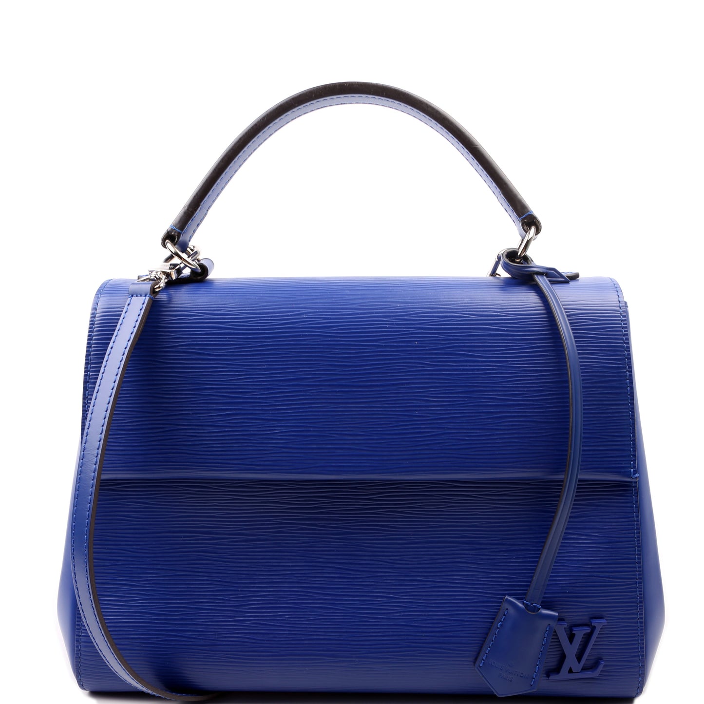 Louis Vuitton Cluny MM Epi Blue Handbag