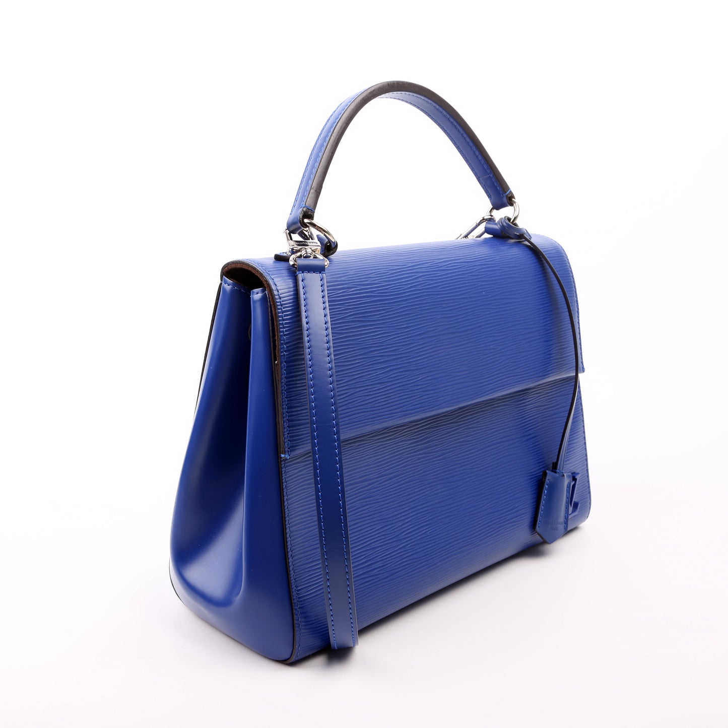 Louis Vuitton Cluny MM Epi Blue Handbag