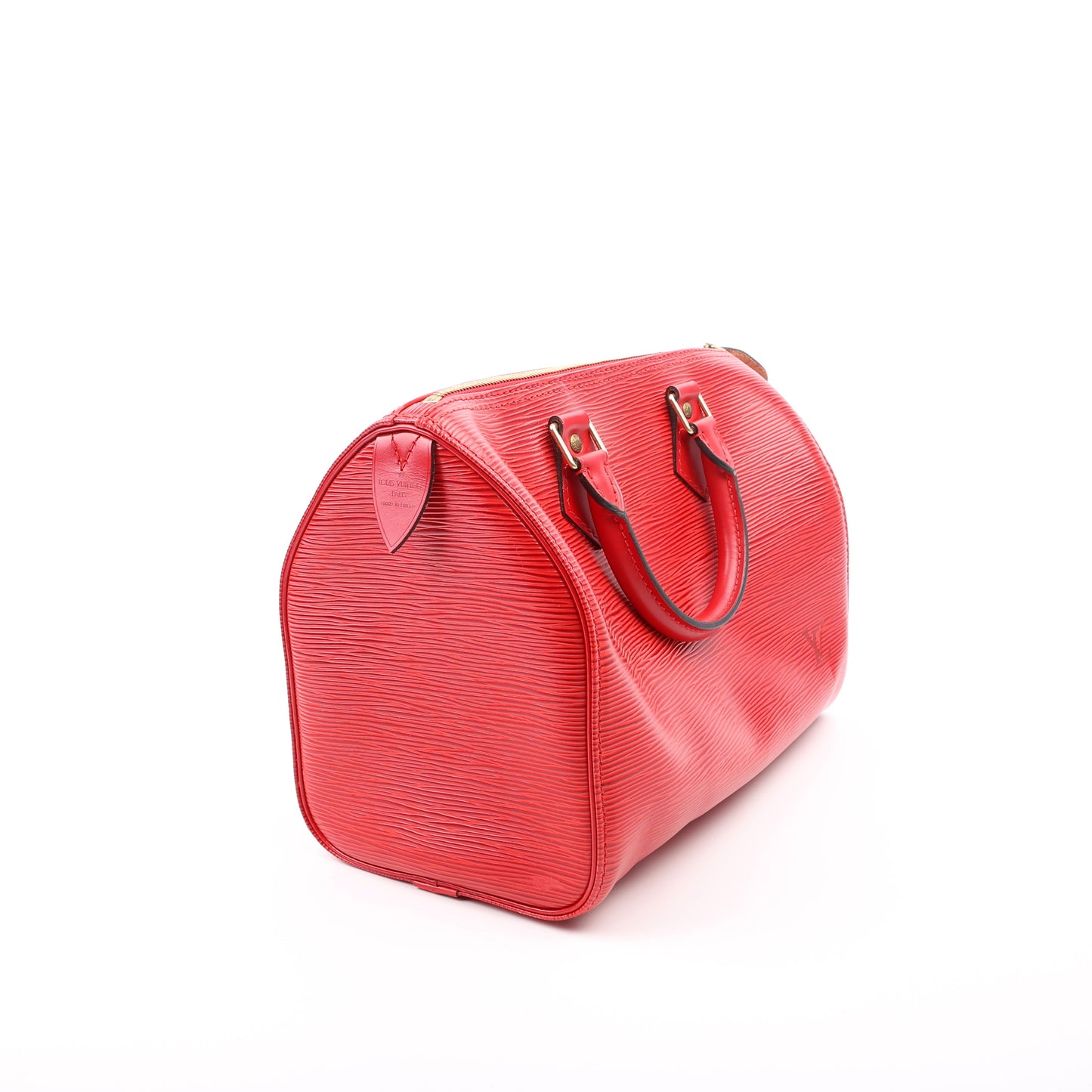Louis Vuitton Speedy 25 Red Epi Handbag Red 1