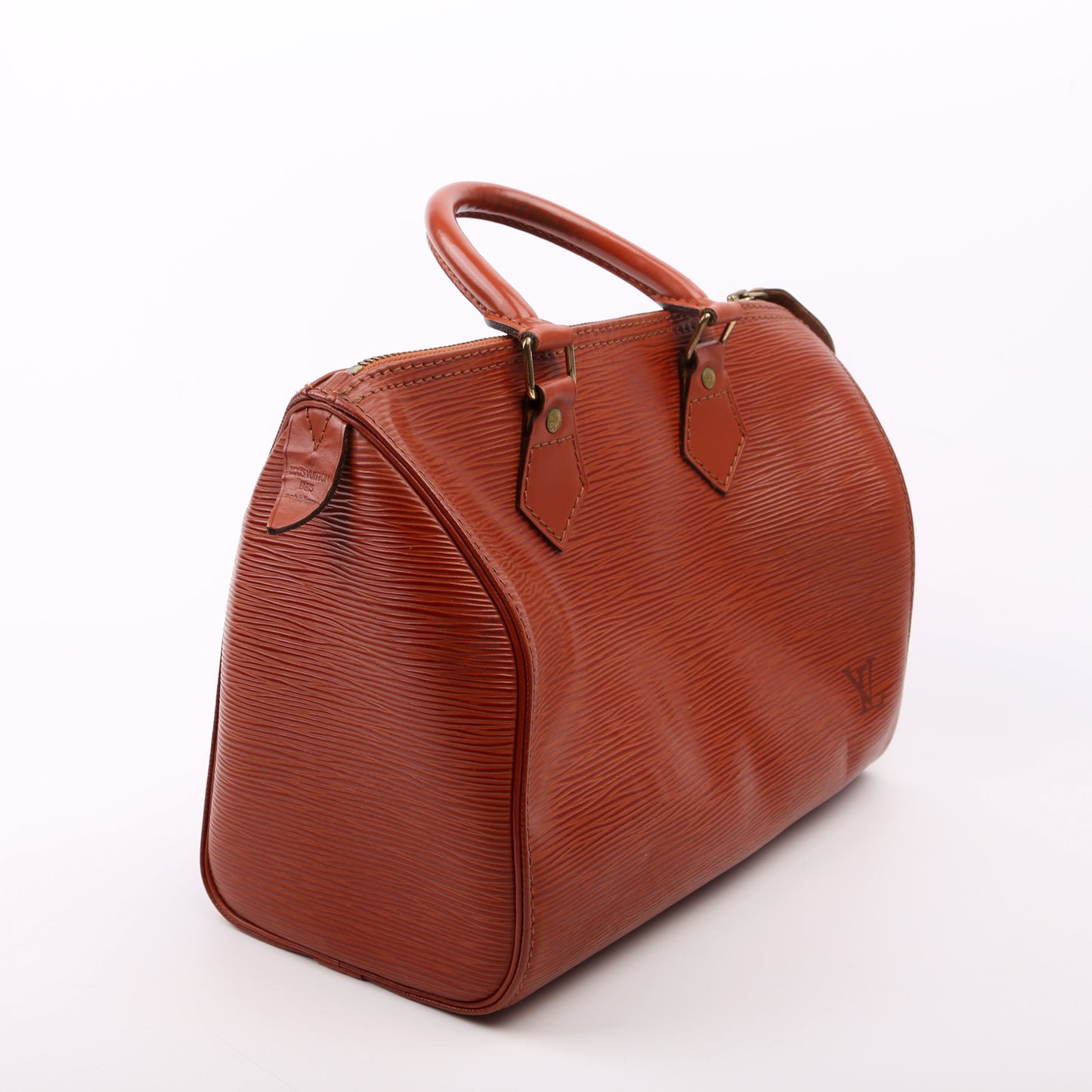 Louis Vuitton Speedy 25 Brown Epi Handbag Epi Brown